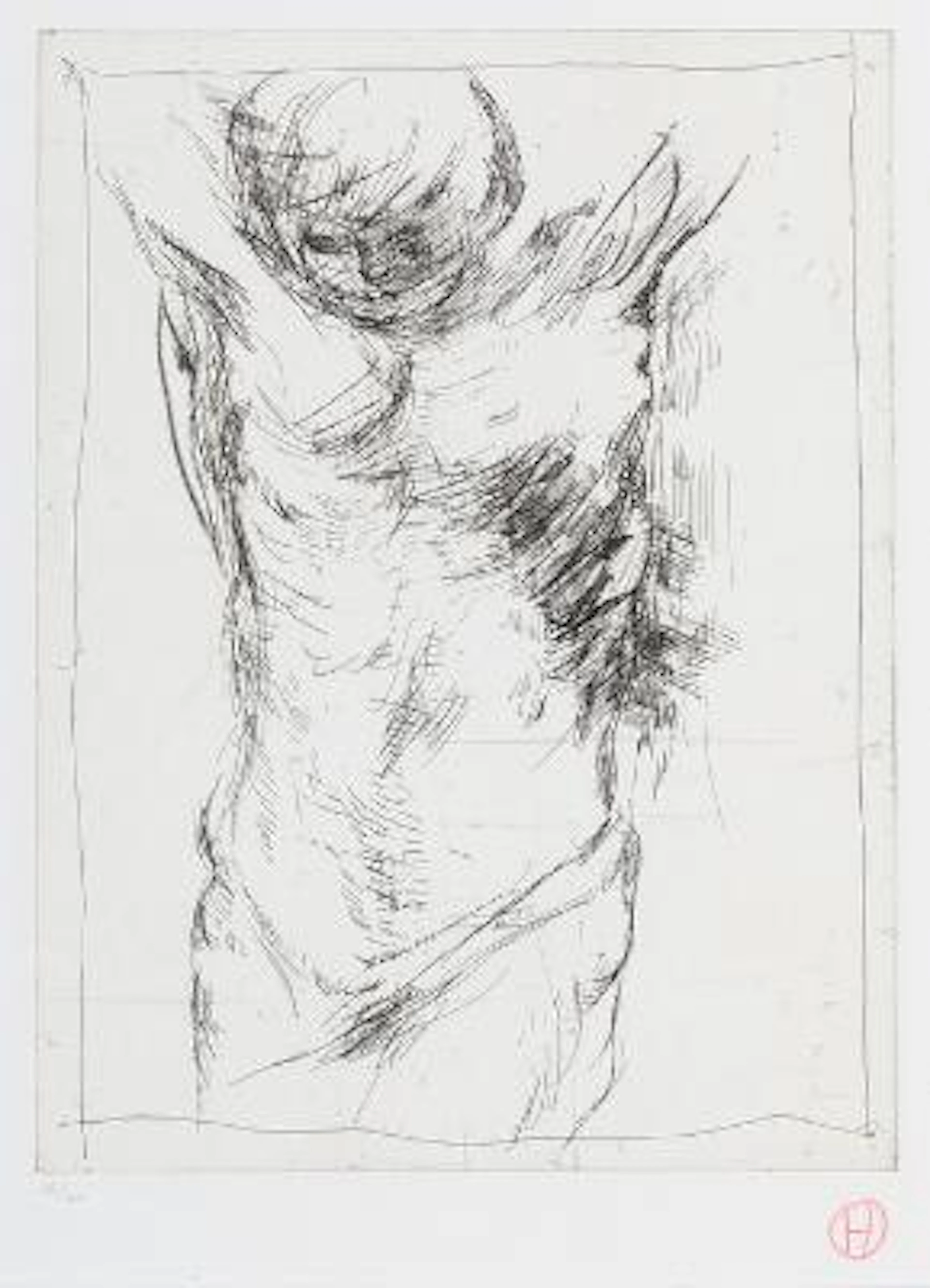 Preben Hornung: Untitled from "33 Etchings". Signed monogram, 18/20.