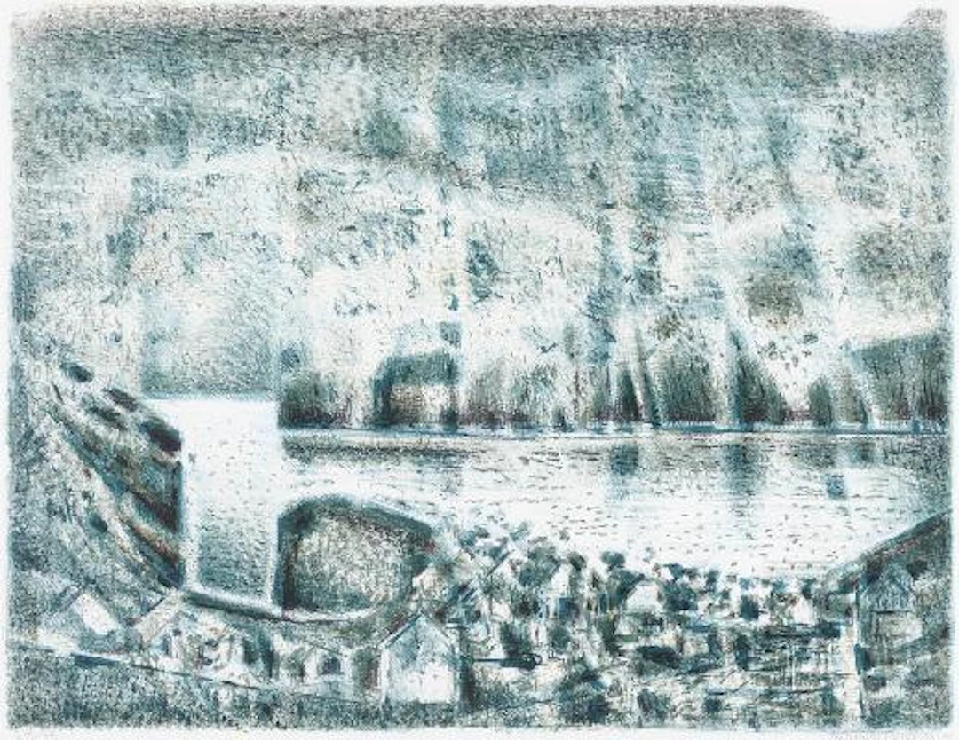 Zacharias Heinesen: Faroese landscape, 2008. Signed and dated Zacharias