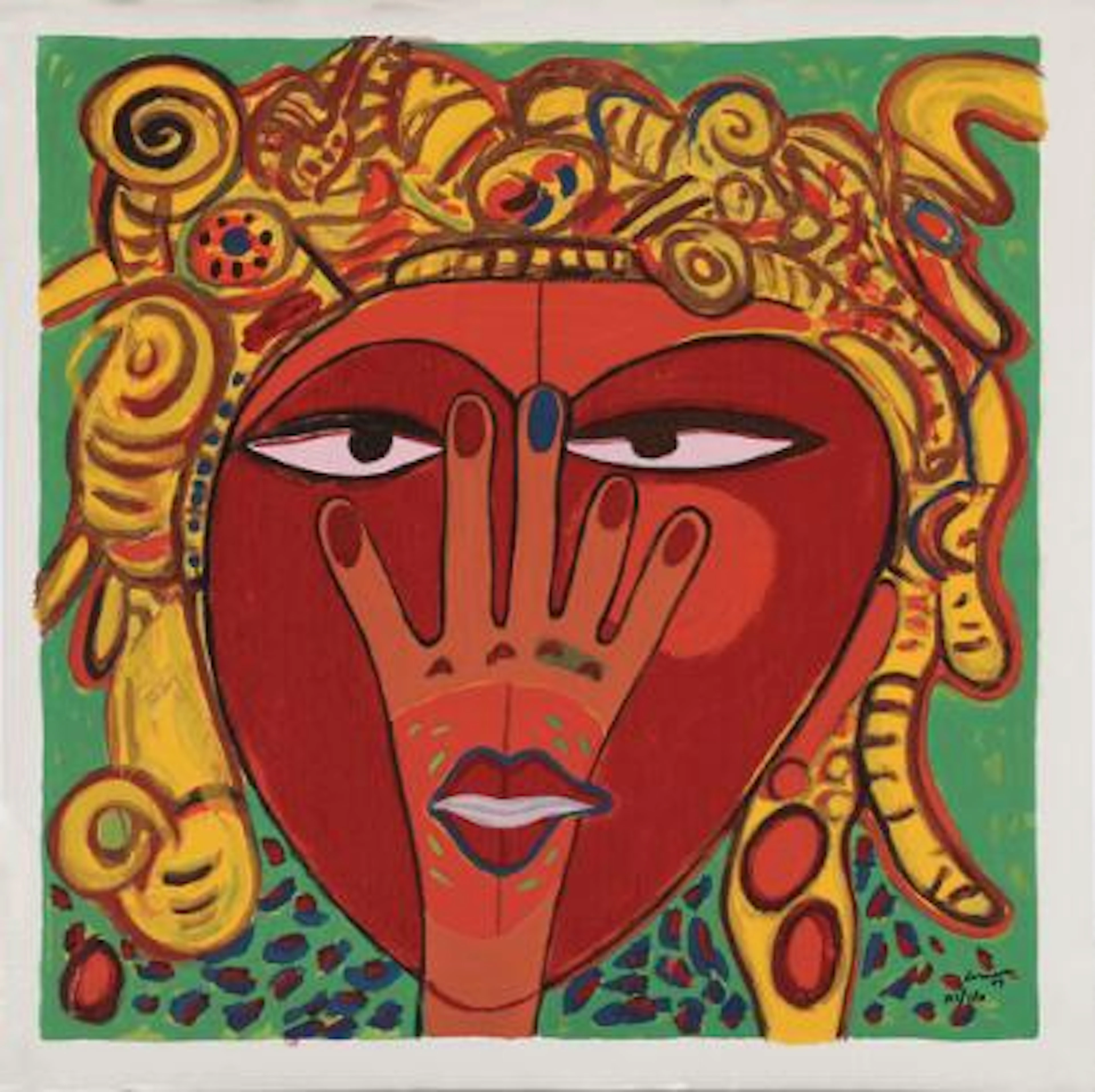 Corneille: "Portrait Imaginaire". Signed and dated Corneille 09, 122/130.