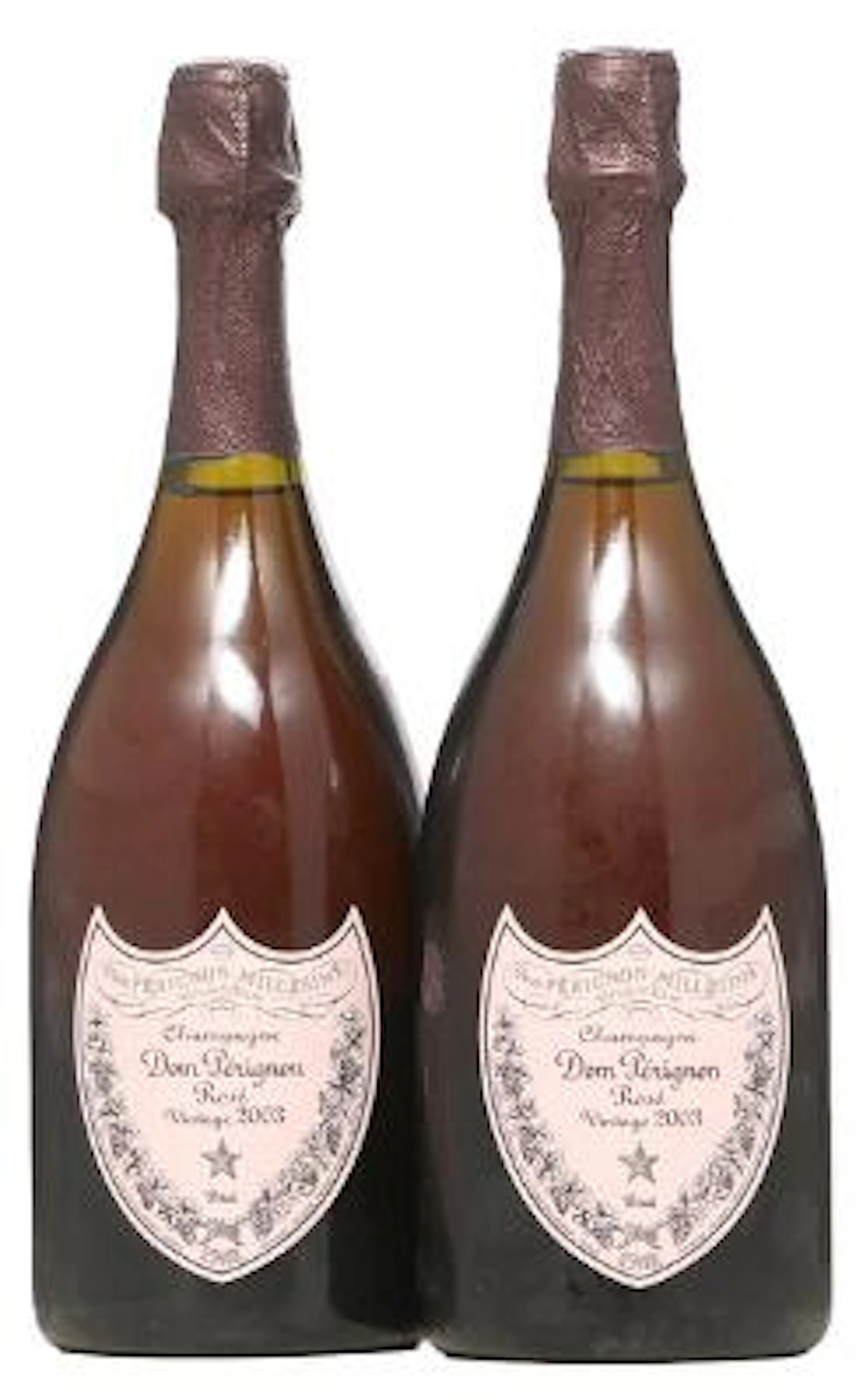 1 bt. Champagne Dom Pérignon Rosé, Moët & Chandon 2003 A-A/B (bn).