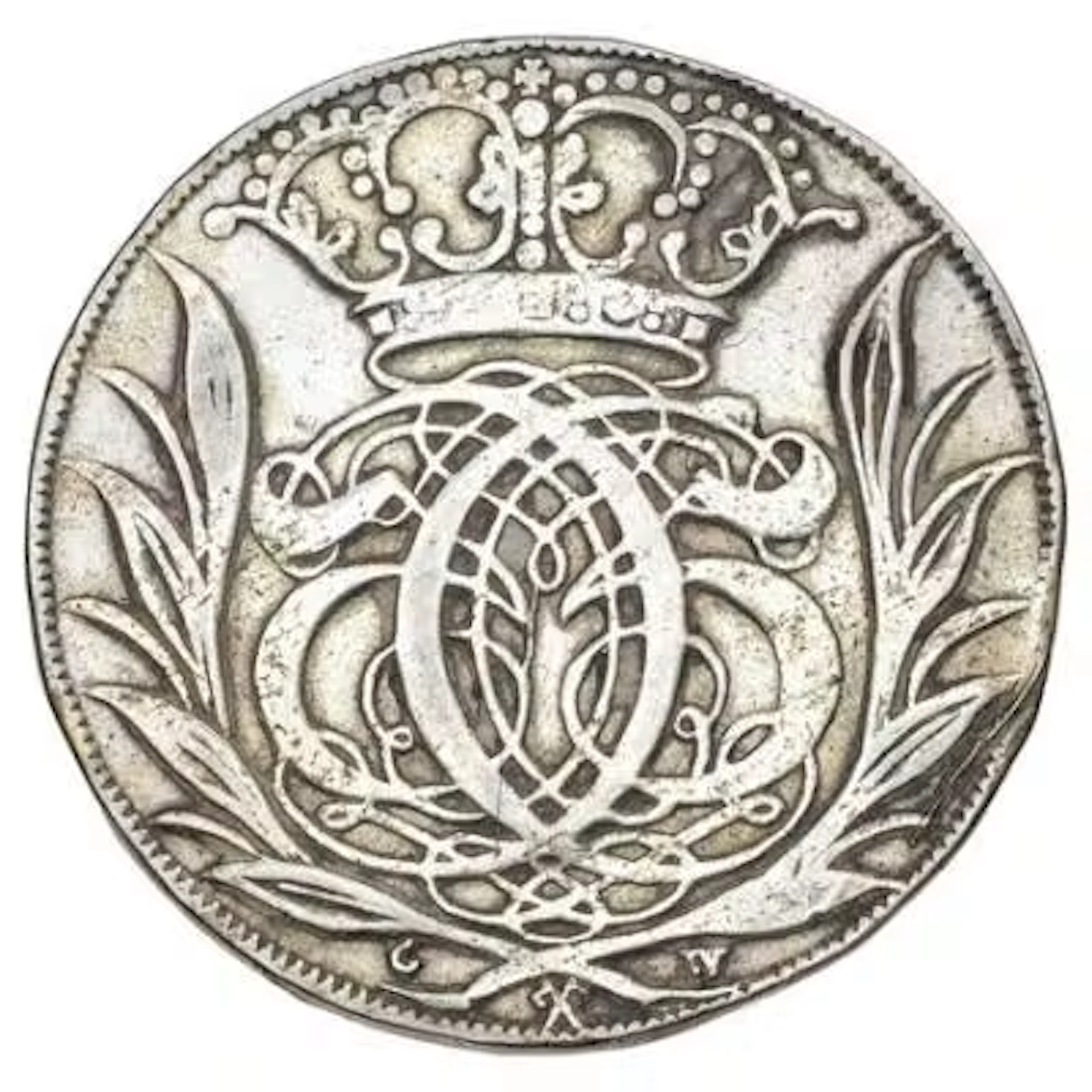 Christian V, Glückstadt, 4 mark / krone 1693, H 125A – Bruun Rasmussen