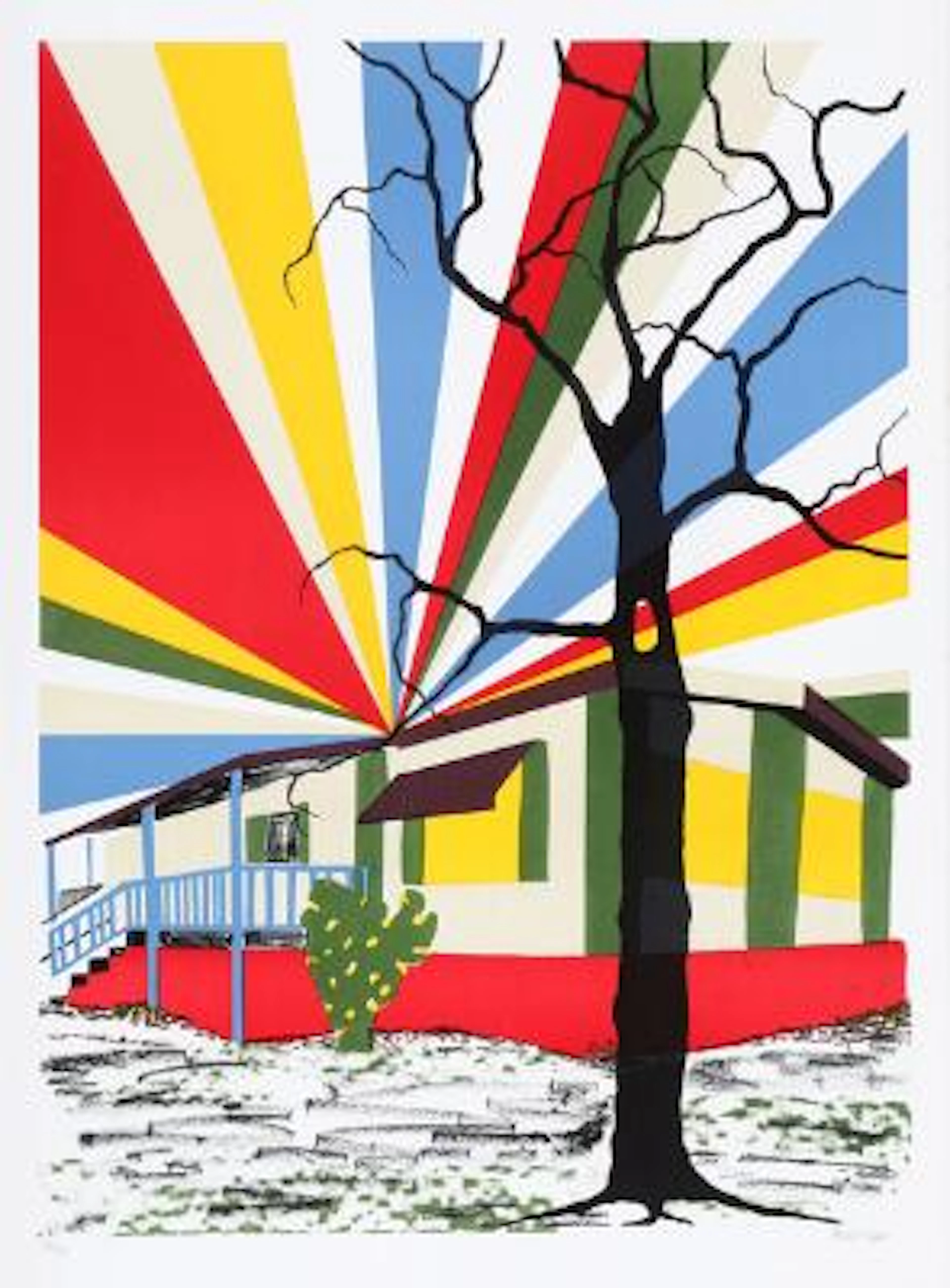 René Holm: Untitled. Signed René Holm, 8/50. Lithograph in colours.
