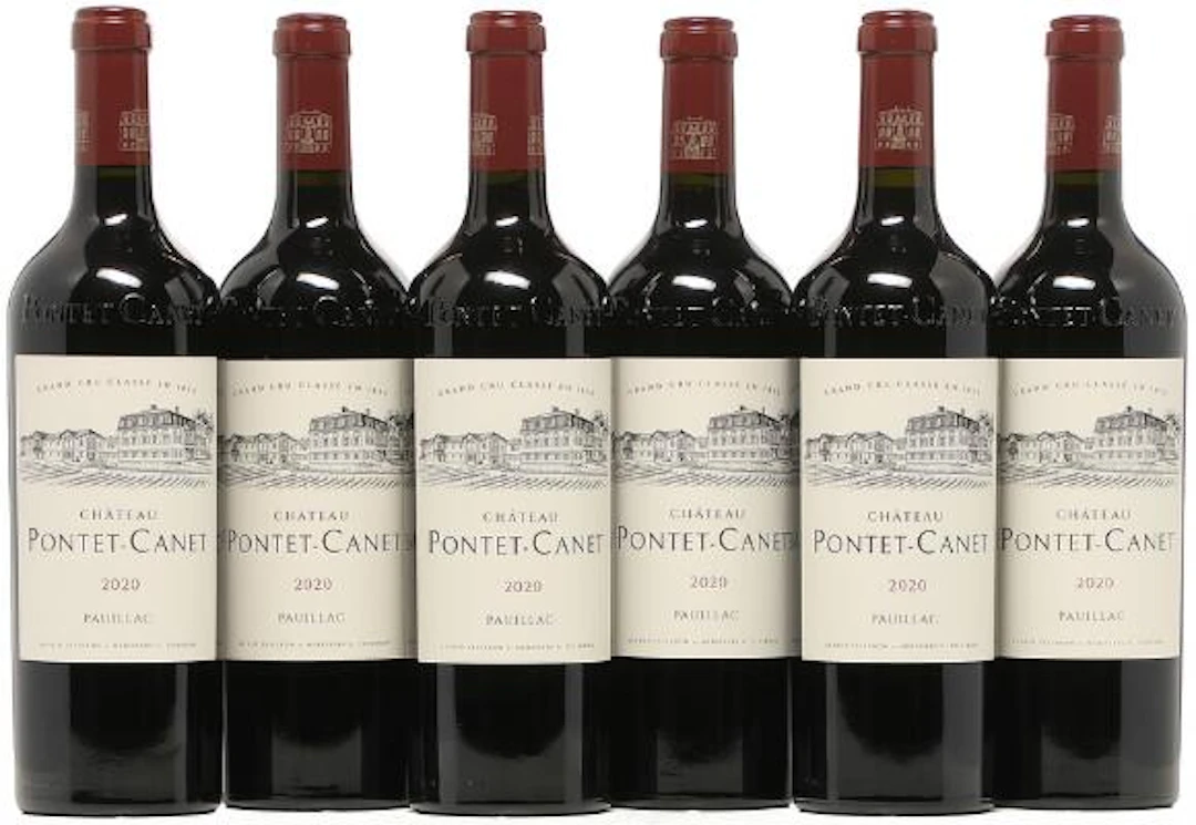 6 bts. Château Pontet Canet, Pauillac. 5. Cru Classé 2020 A (hf/in).