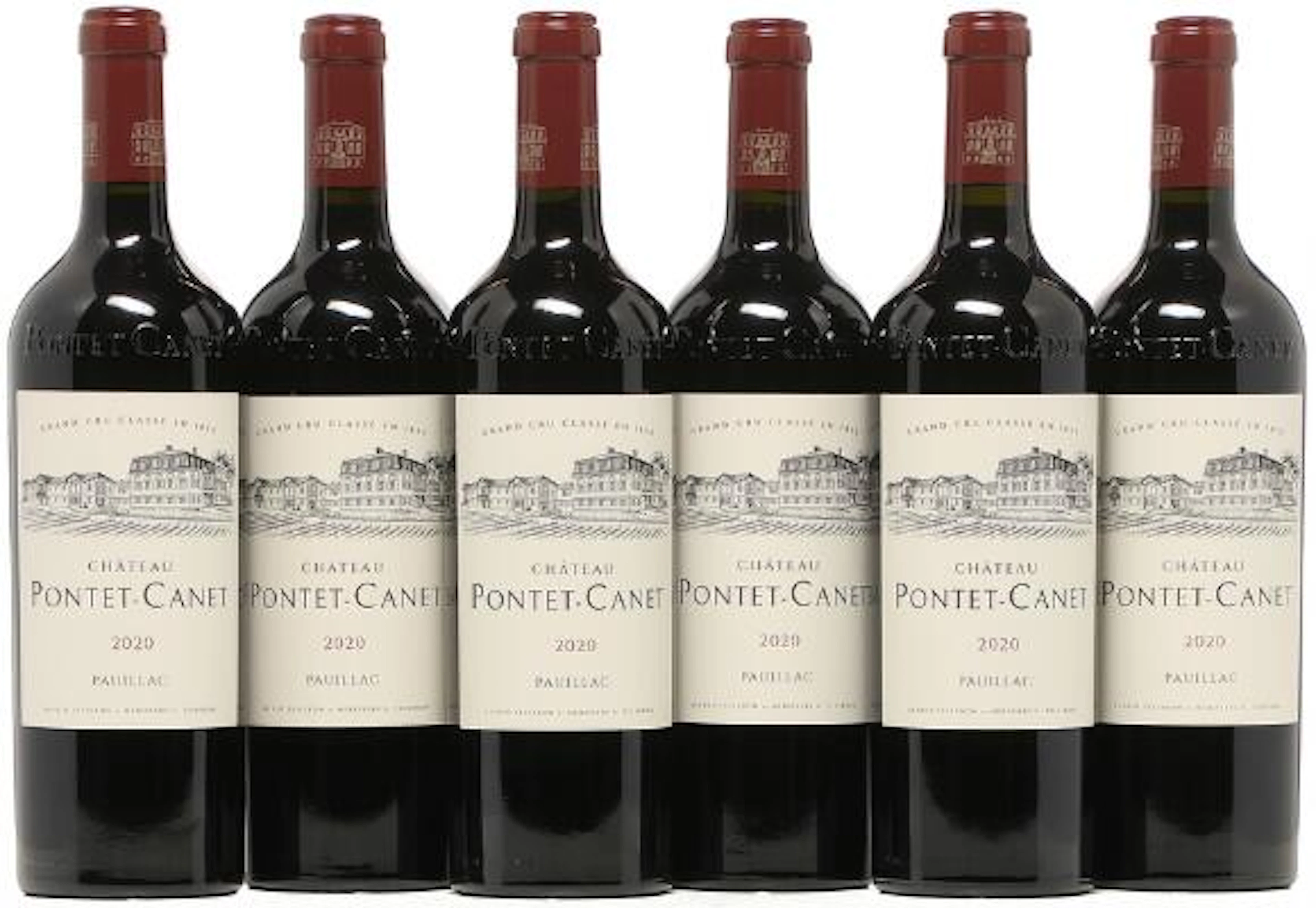 6 bts. Château Pontet Canet, Pauillac. 5. Cru Classé 2020 A (hf/in).