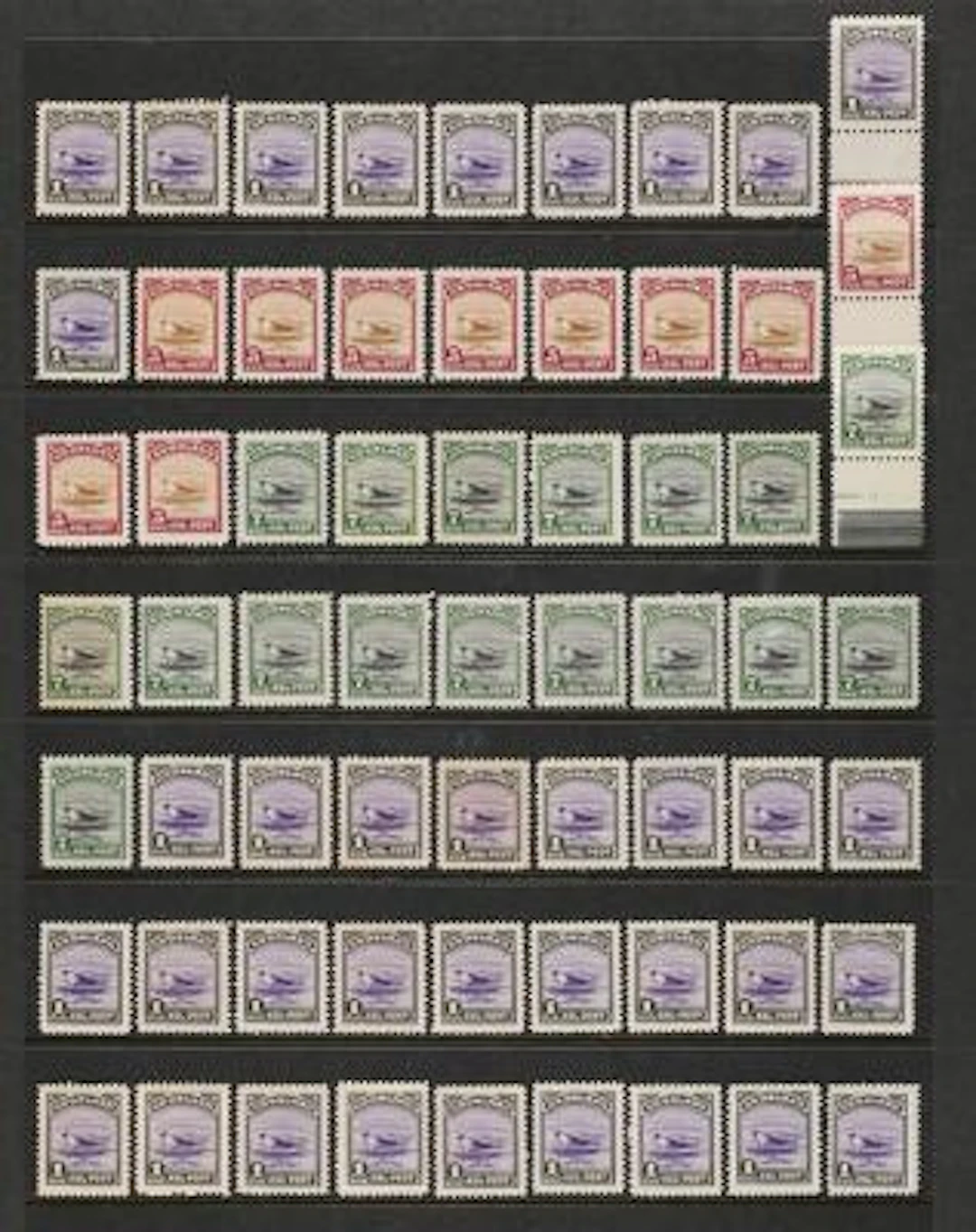 Greenland. 1945. Large stockfile American-issue mounted on 29 Visir-pages