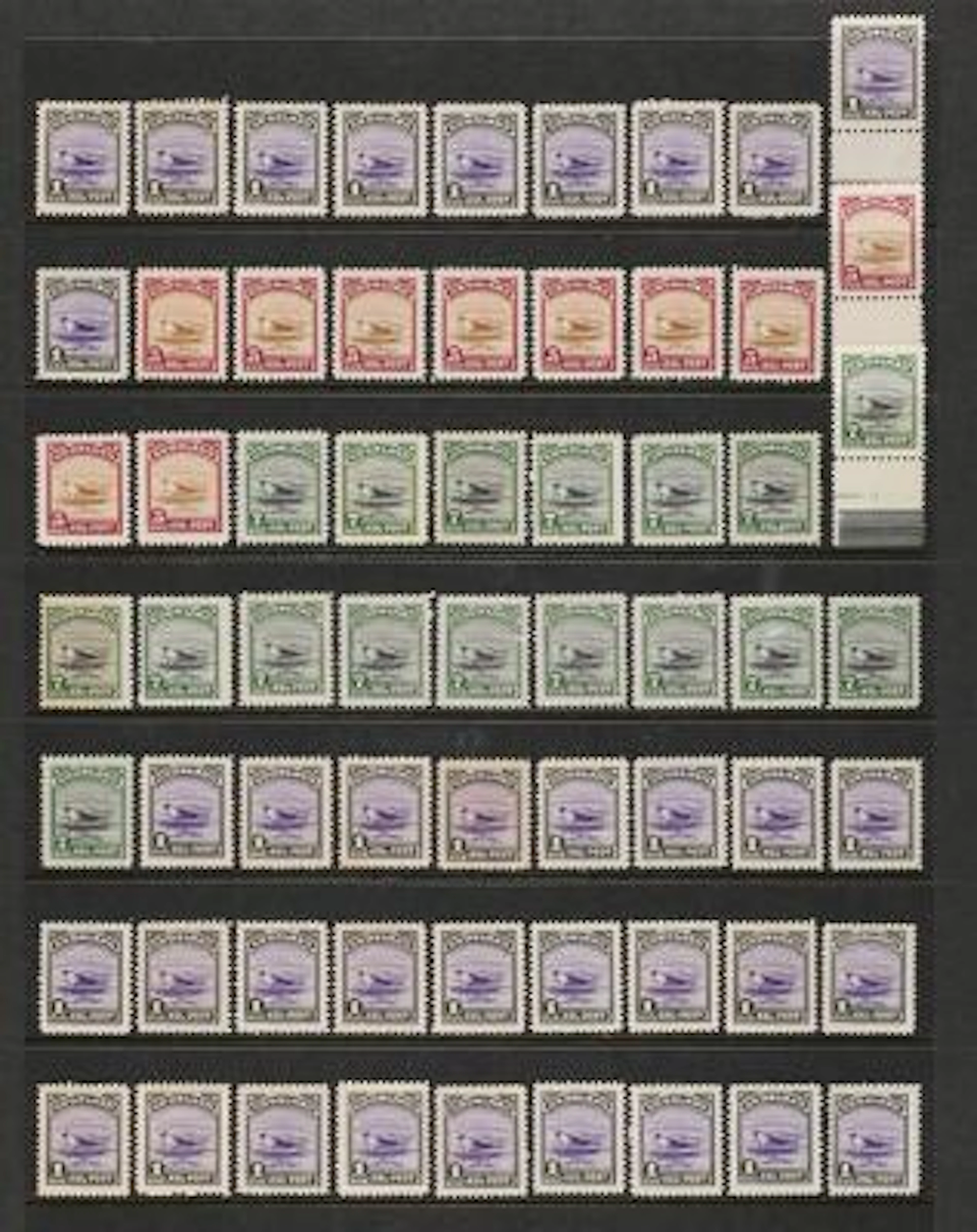 Greenland. 1945. Large stockfile American-issue mounted on 29 Visir-pages