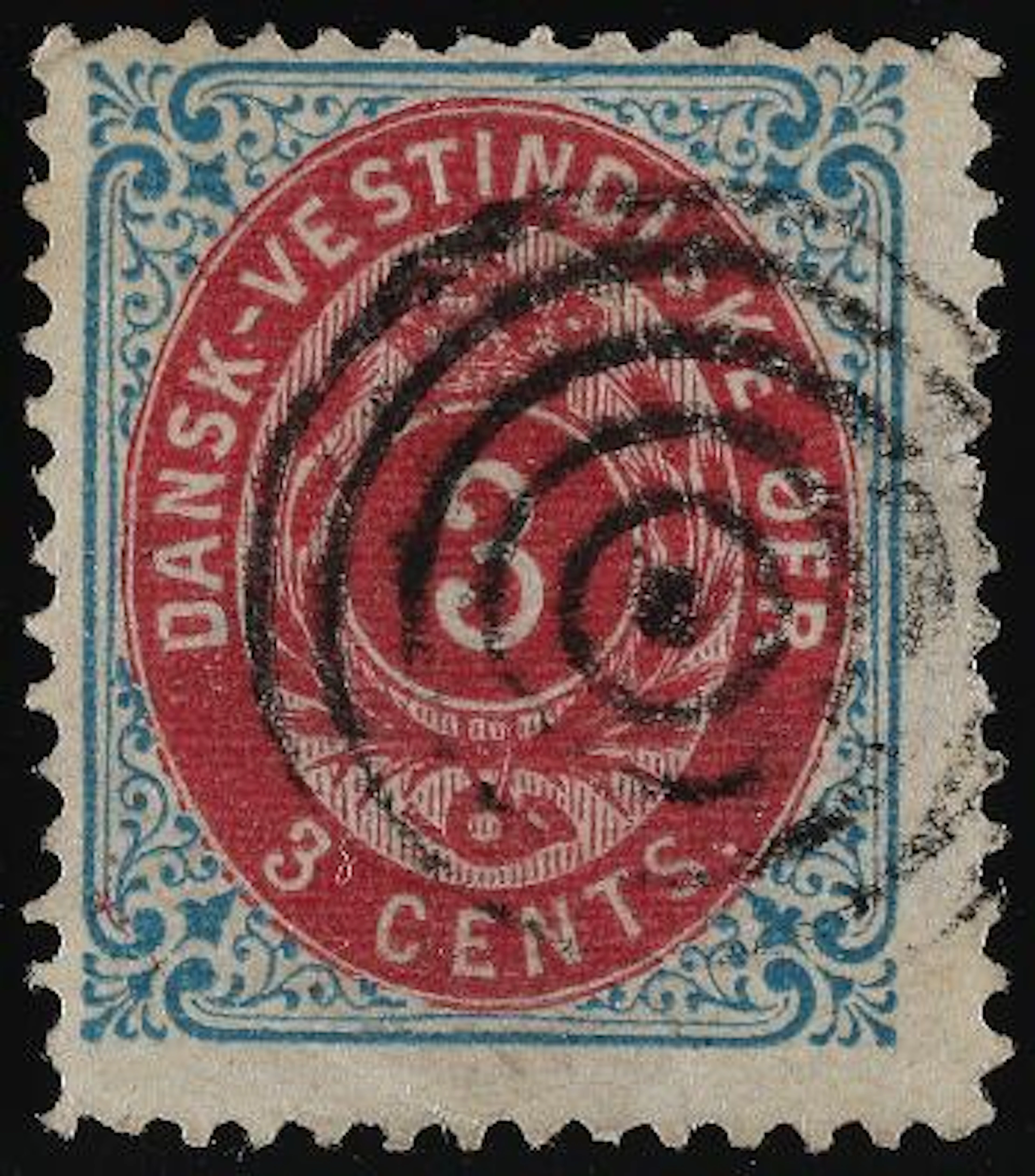 1873. 3 cents, 1.print, pos. 77 with ISOLATED INVERTED FRAME. Beautiful