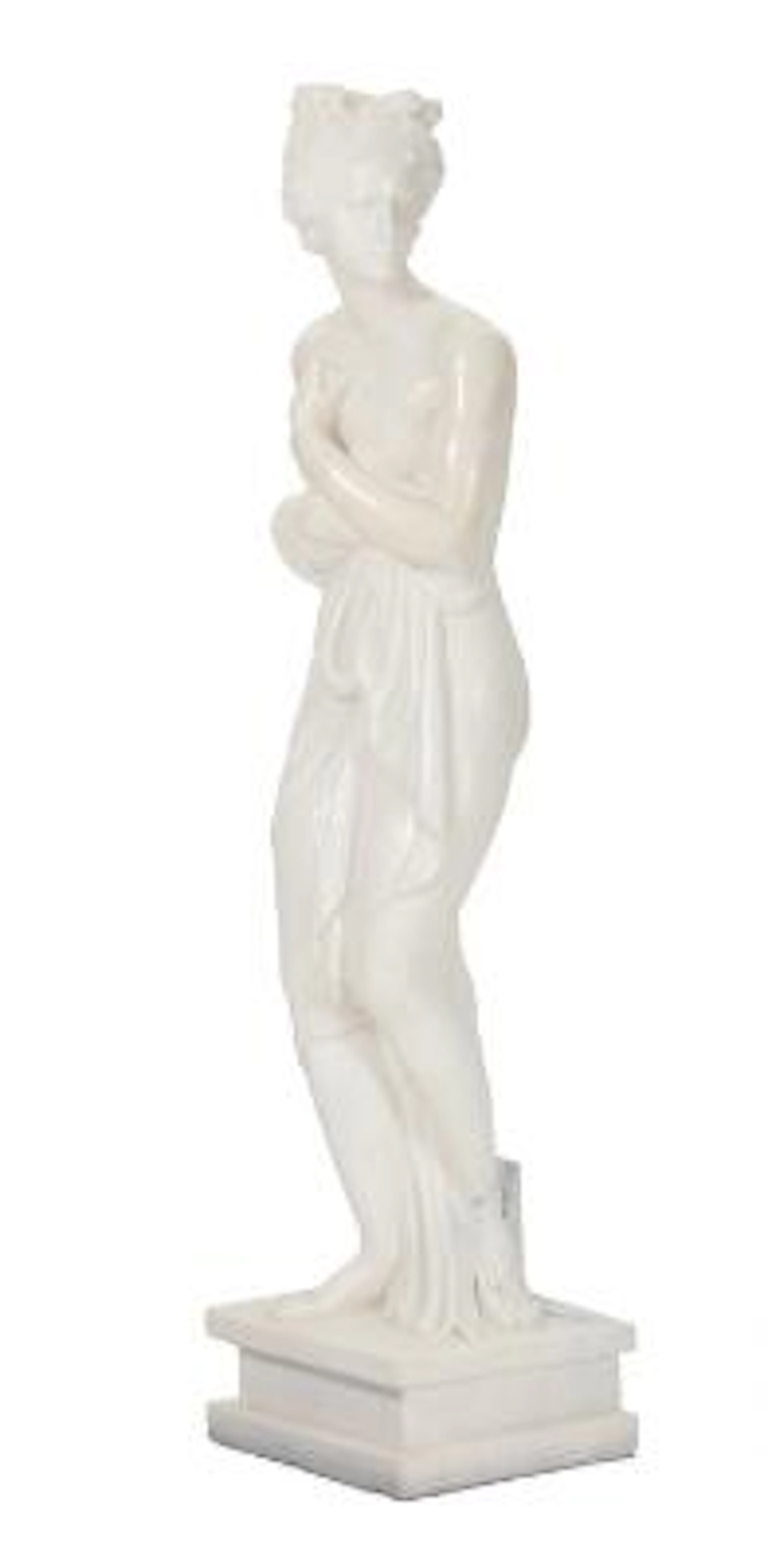 Antonio Canova, after: "Venus Italica". White marble sculpture. 20th