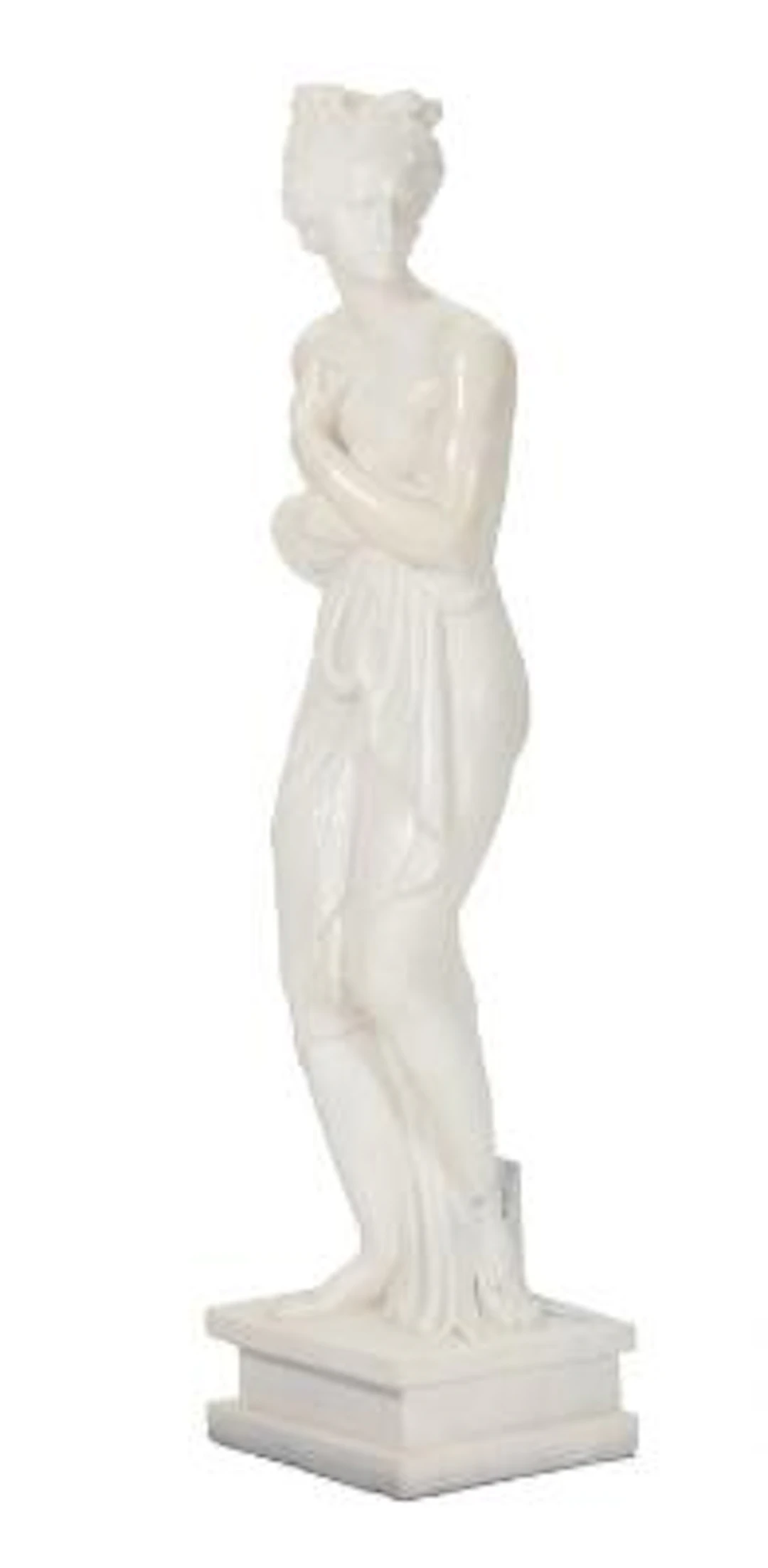 Antonio Canova, after: "Venus Italica". White marble sculpture. 20th