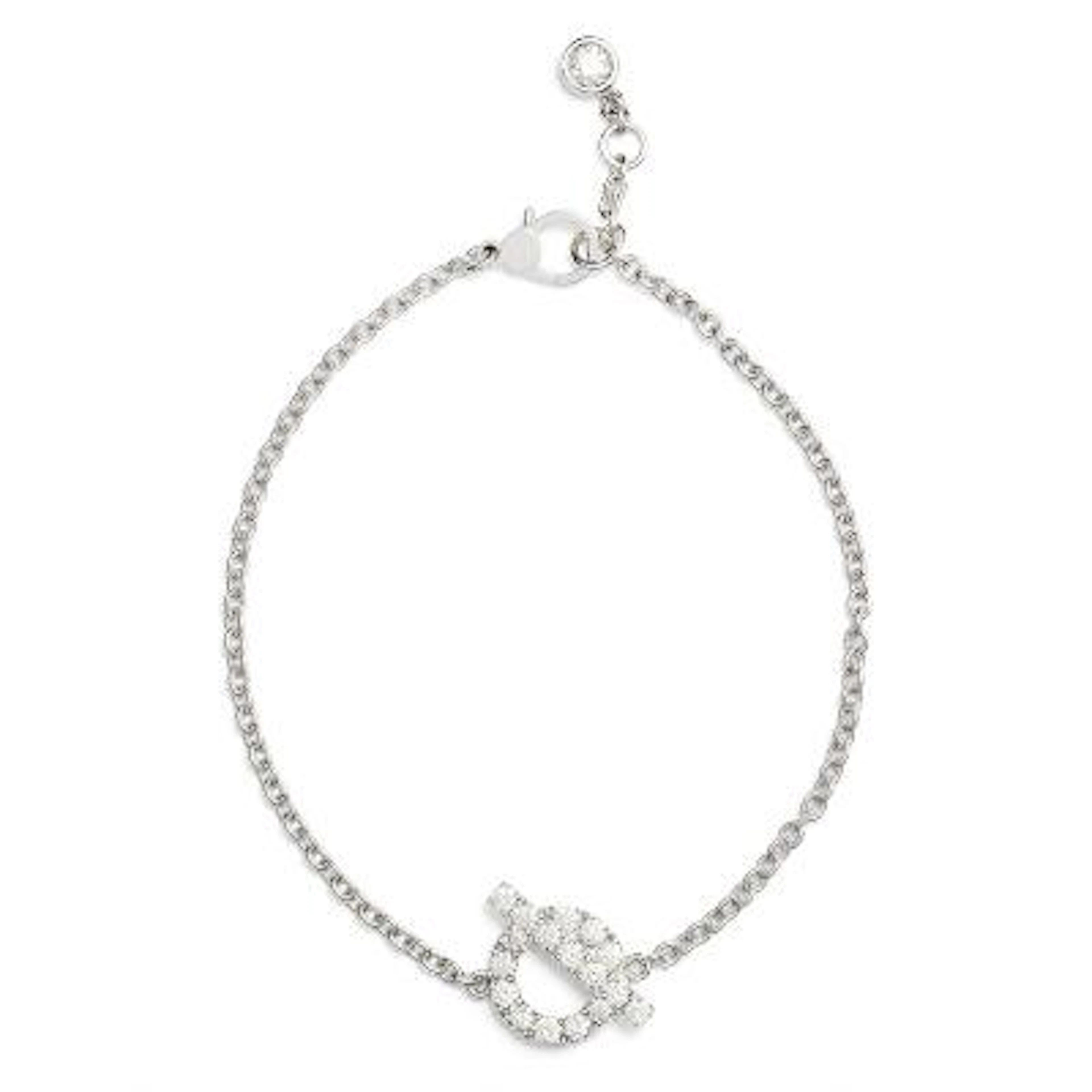 Hermès: A "Finesse" diamond bracelet set with numerous diamonds, mounted