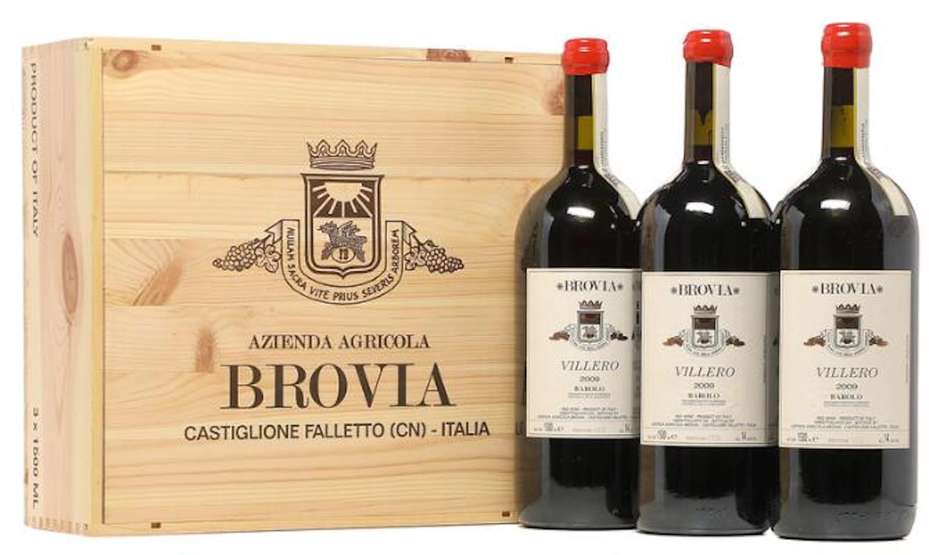 3 bts. Mg. Barolo "Villero", Brovia 2009 A (hf/in). Owc. – Bruun Rasmussen