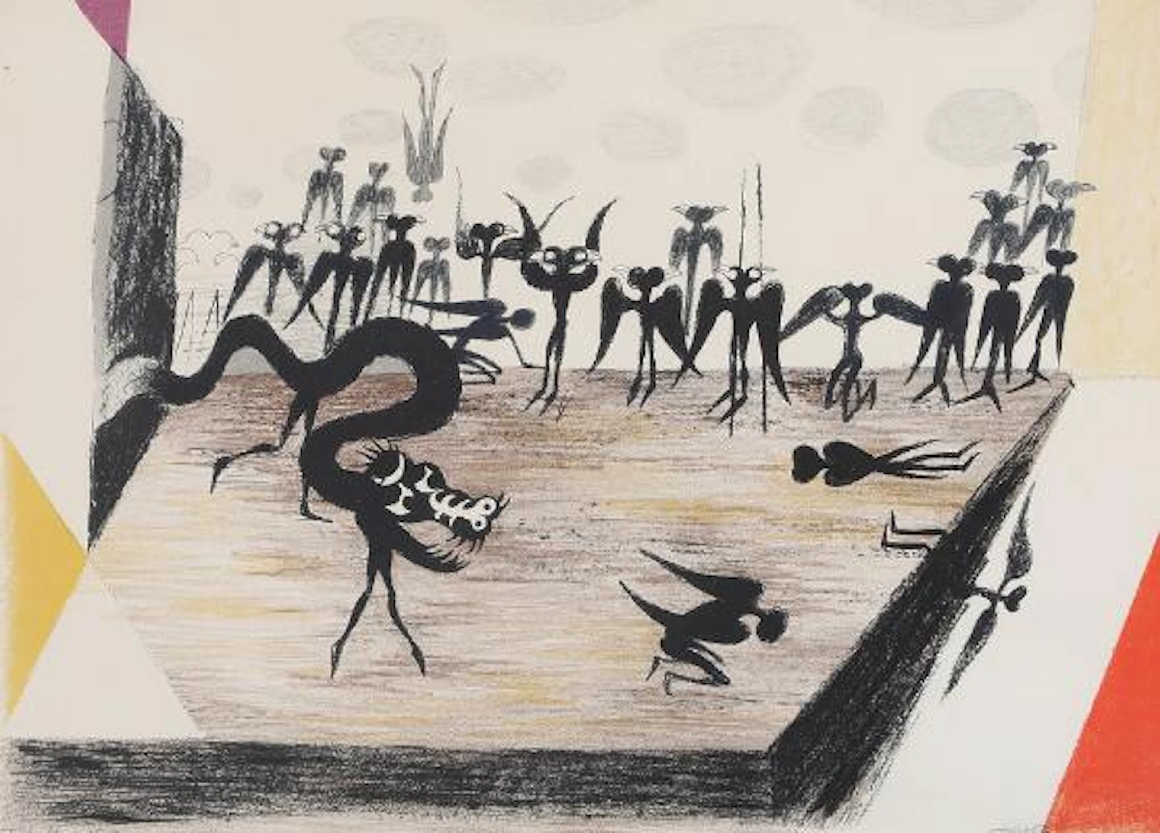 Mogens Zieler: "Endnu uskreven ballet (Trækfuglenes dans)", 1968.