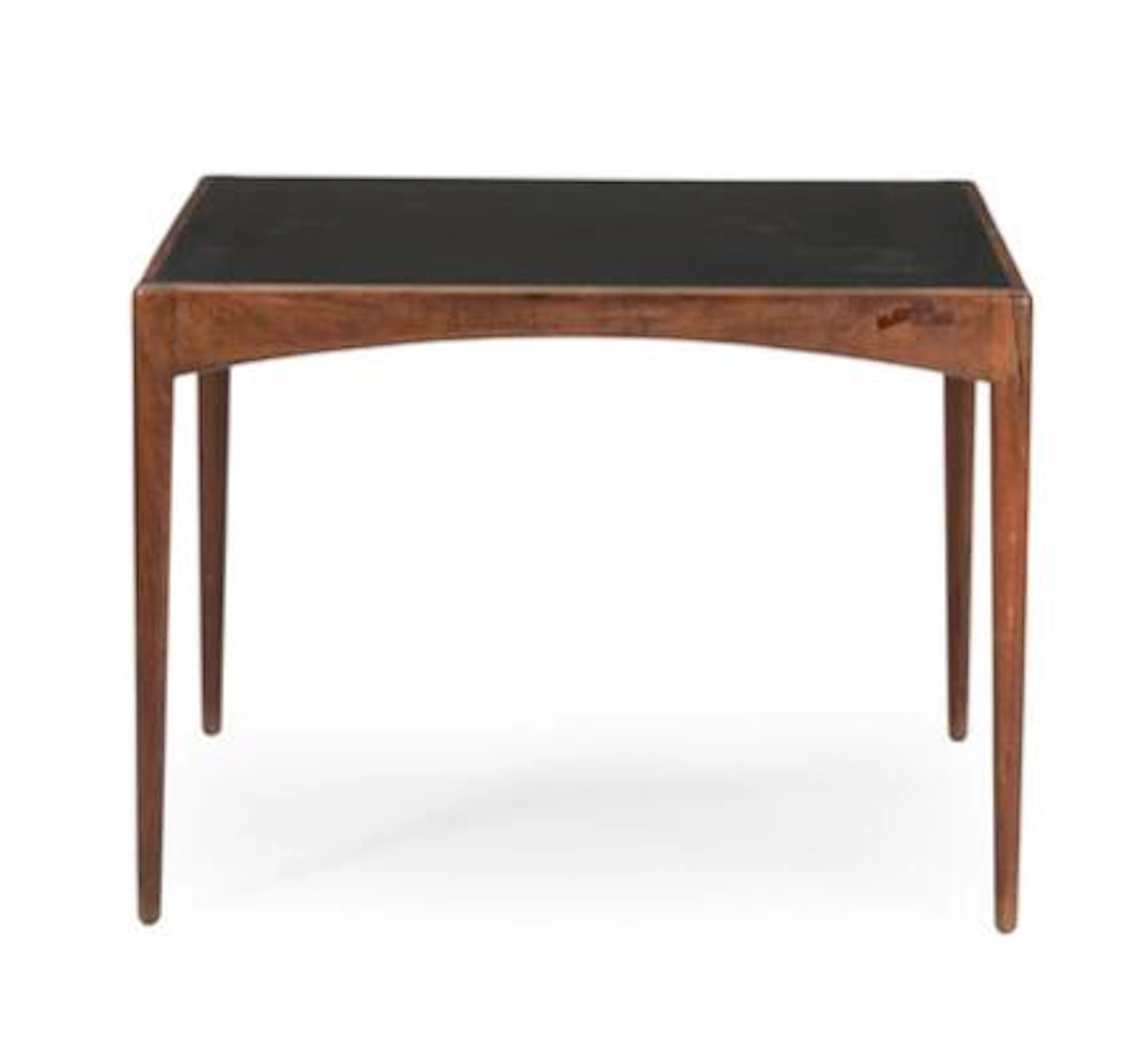Kristian S. Vedel: "Modus". A square table with rosewood frame anf