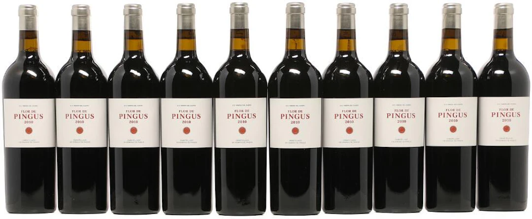 10 bts. Flor De Pingus, Dominio de Pingus, Ribera Del Duero 2010 A