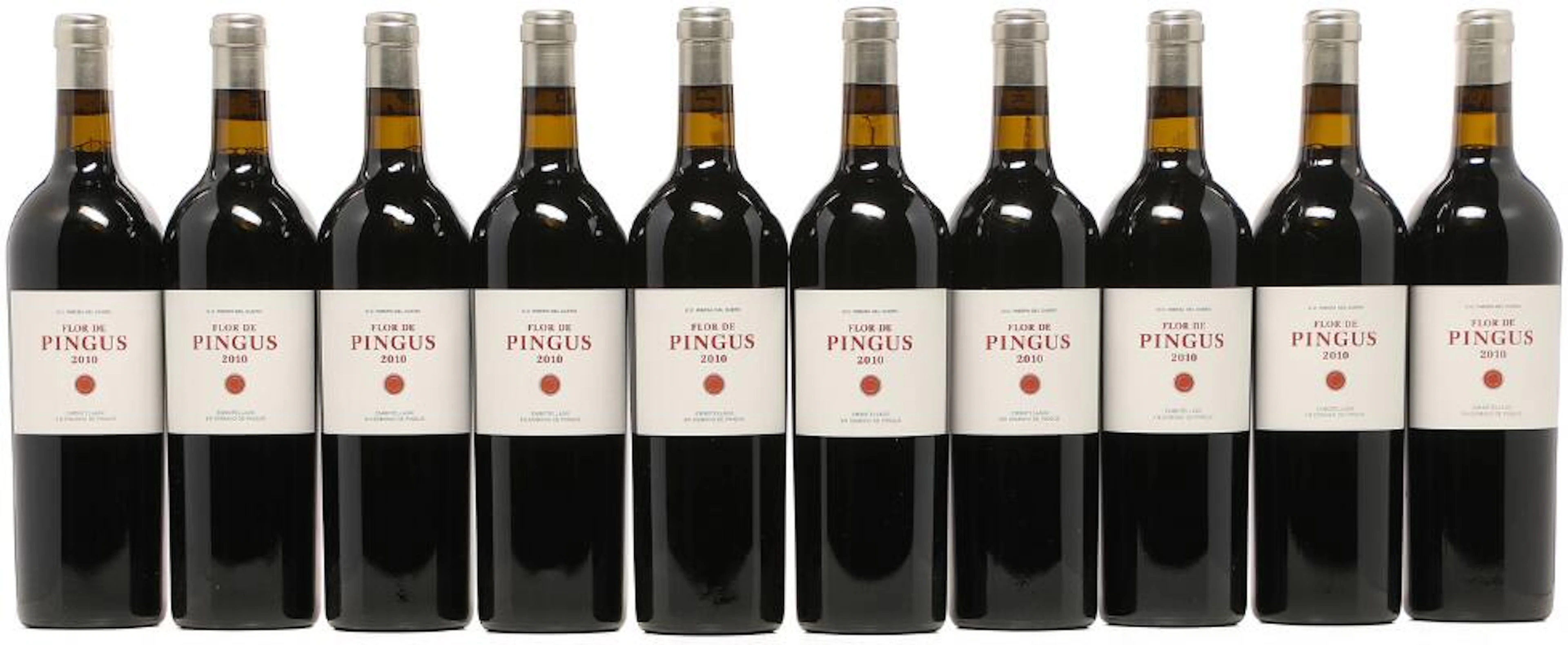 10 bts. Flor De Pingus, Dominio de Pingus, Ribera Del Duero 2010 A