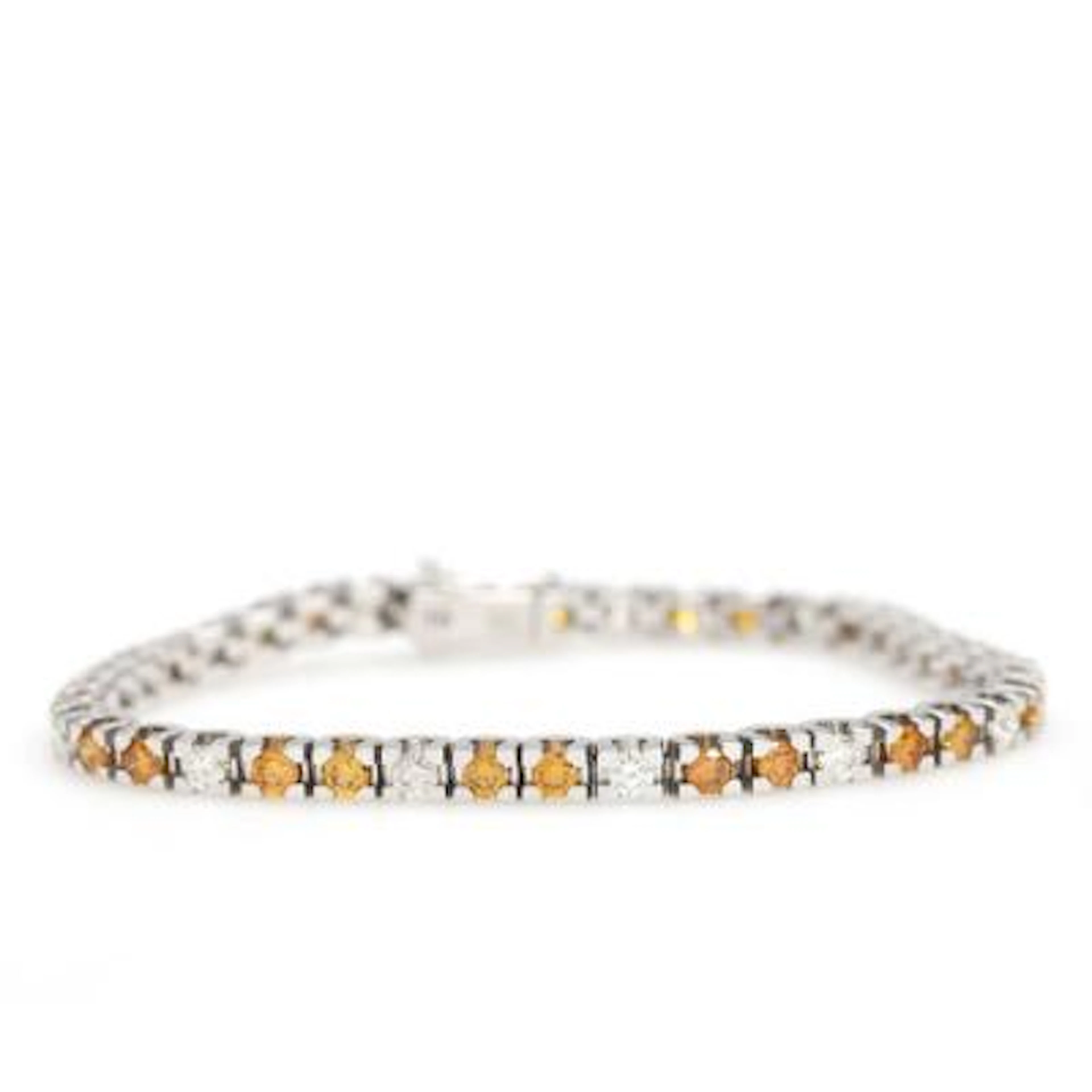 A diamond bracelet, set with brilliant-cut diamonds weighing a total