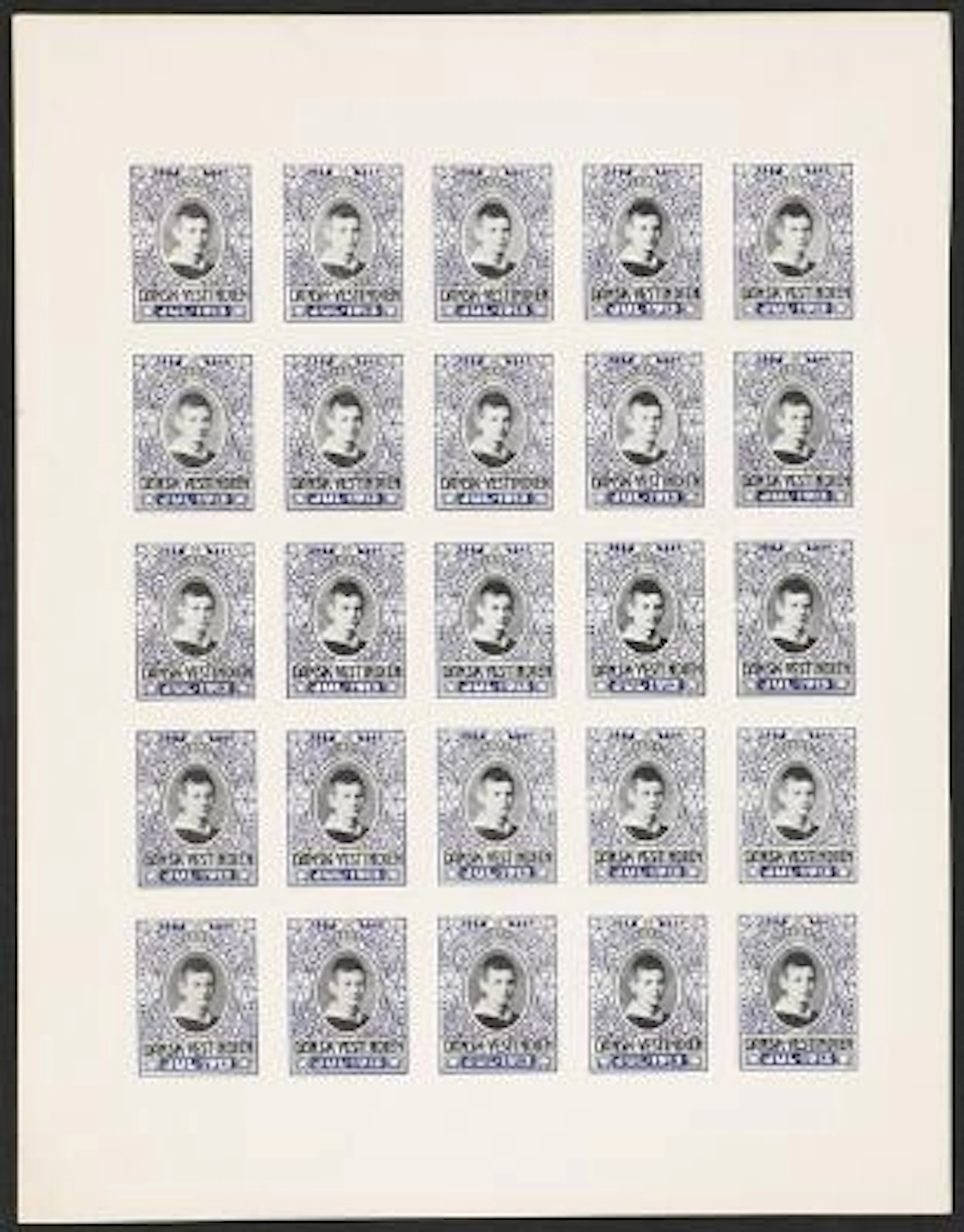1913. PROOF in an imperforated whole sheet. Very few known – Bruun