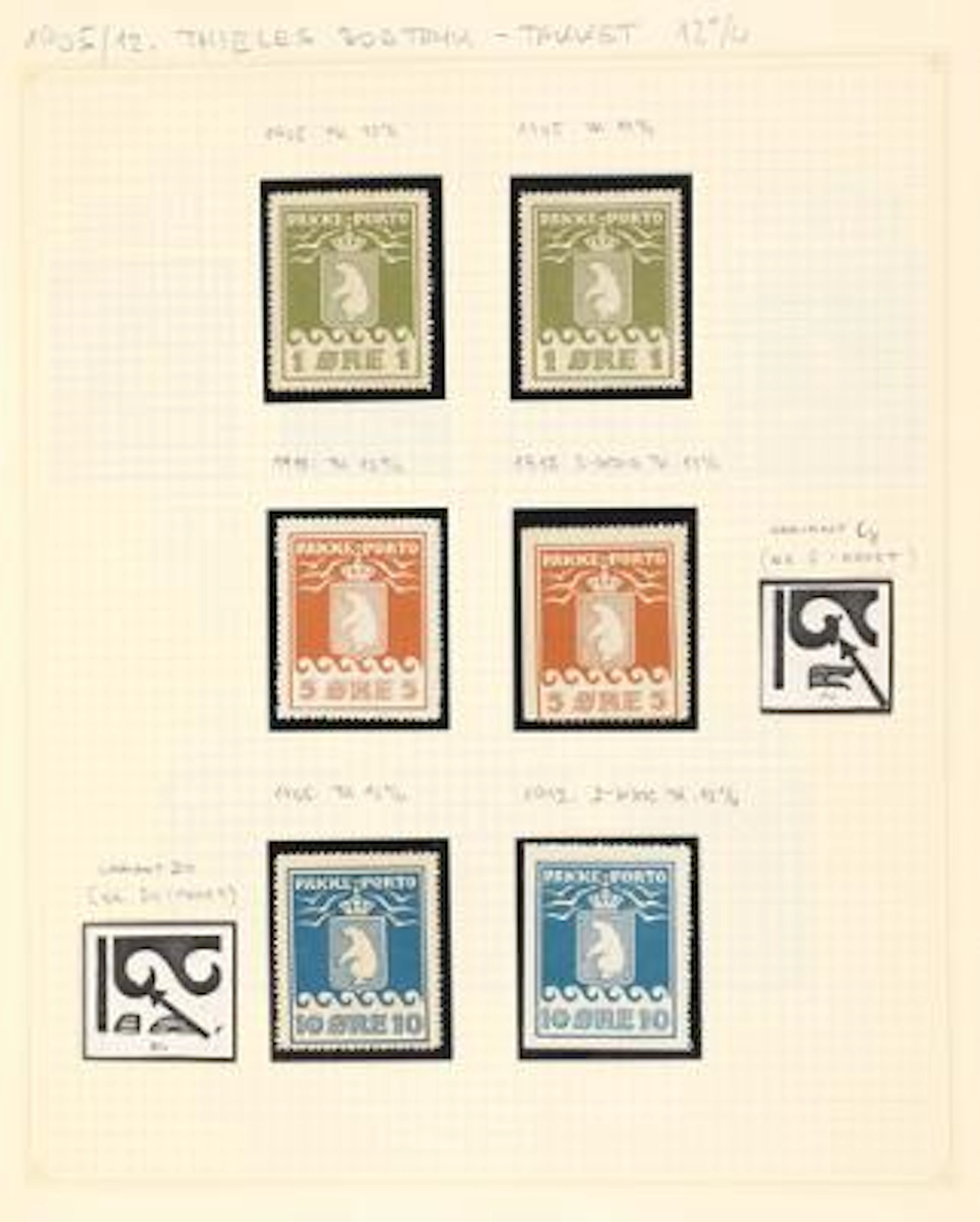 Greenland. 1905-1975. Very fine old collection on albumpages in an