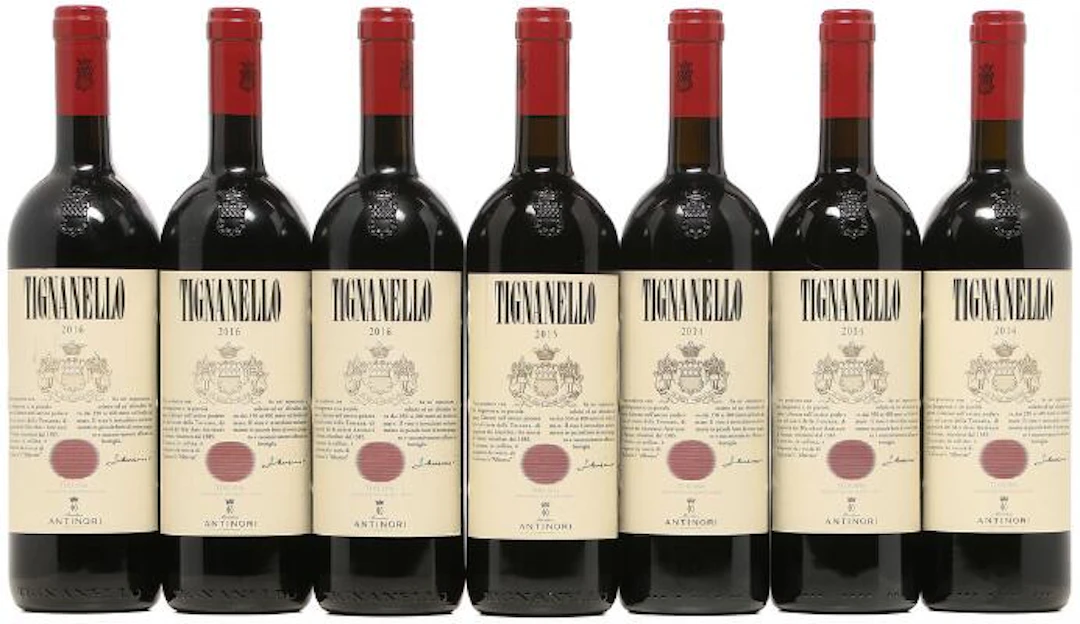 3 bts. Tignanello, Antinori, Toscana 2016 A (hf/in). etc. Total 7