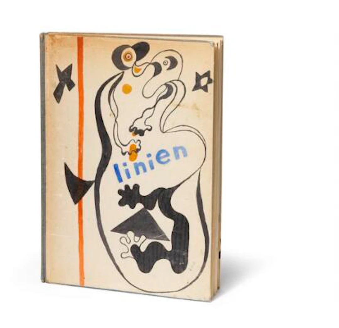 Ejler Bille: "Linien". Bound periodicals with 3 original drawings
