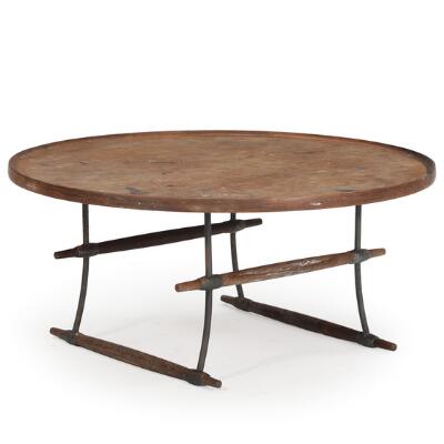 Jens H. Quistgaard: "Stokke Table". A circular Brazilian rosewood