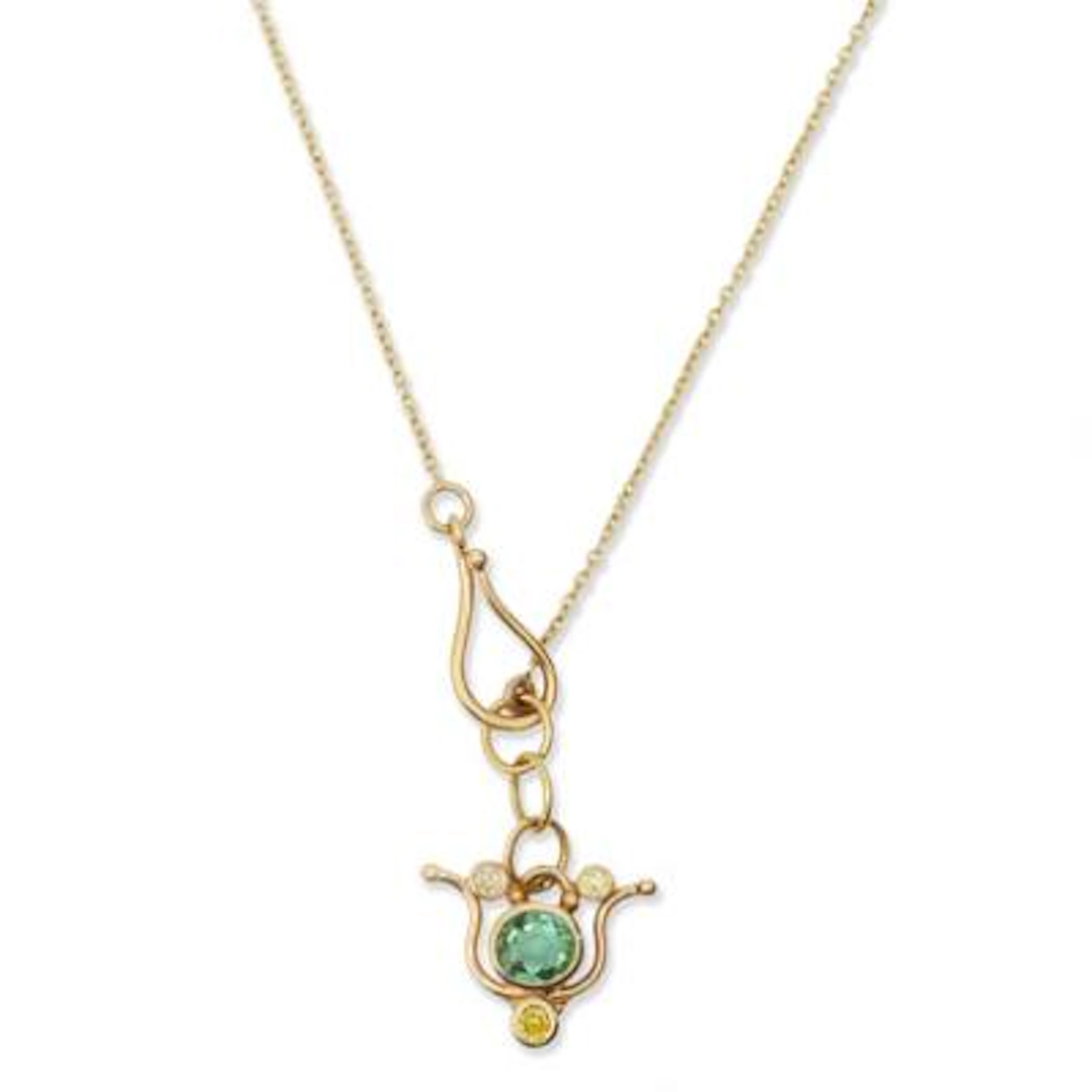 Natascha Trolle: A tourmaline and diamond necklace set with tourmaline
