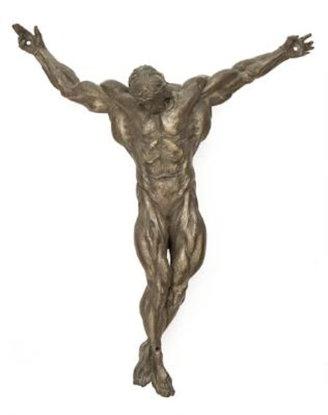Christian Lemmerz: "Bodybuilder Jesus Christ", 2013. Unsigned. Bronze.