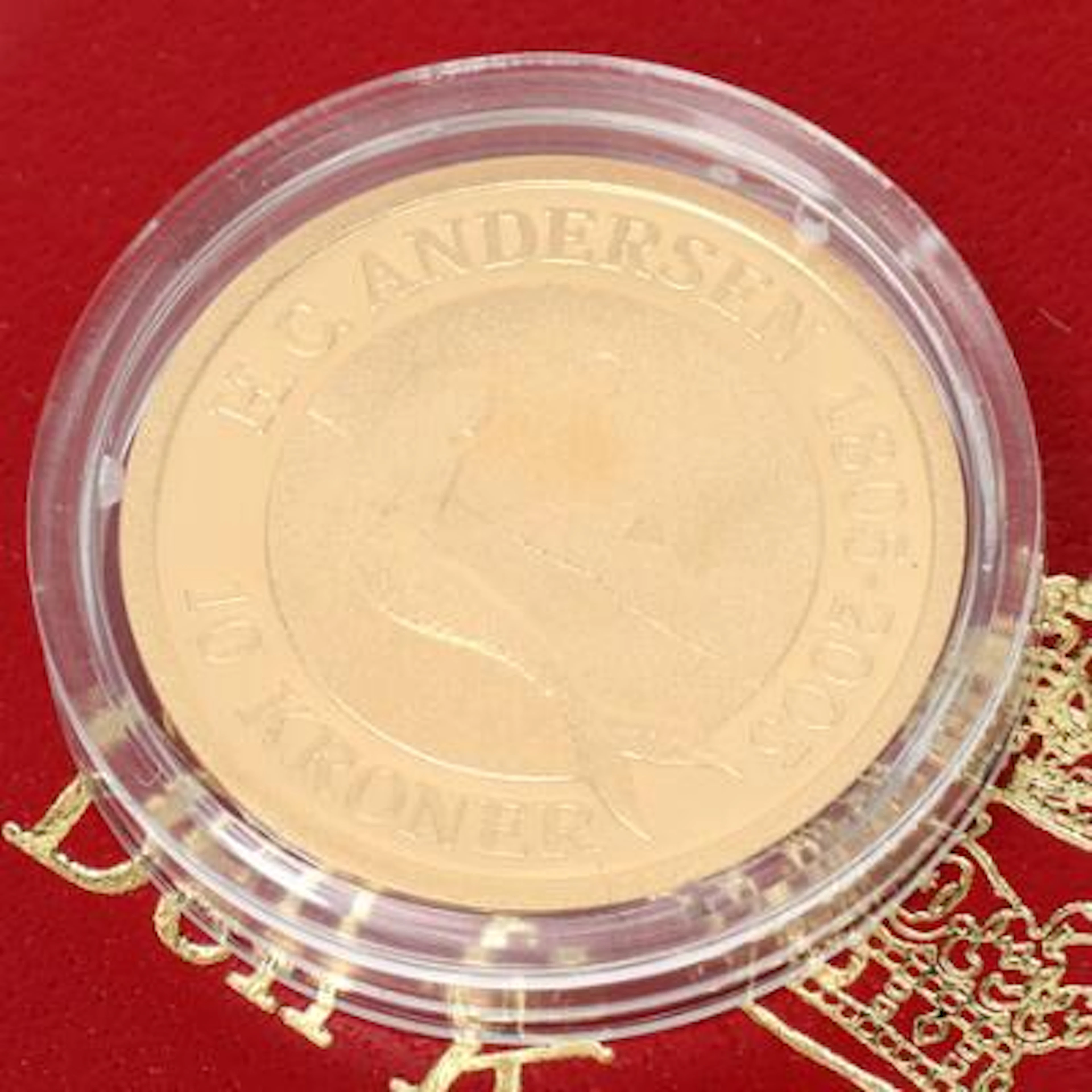 Fairy tale coin, H.C. Andersen, 10 kr 2005, Au, The Little Mermaid