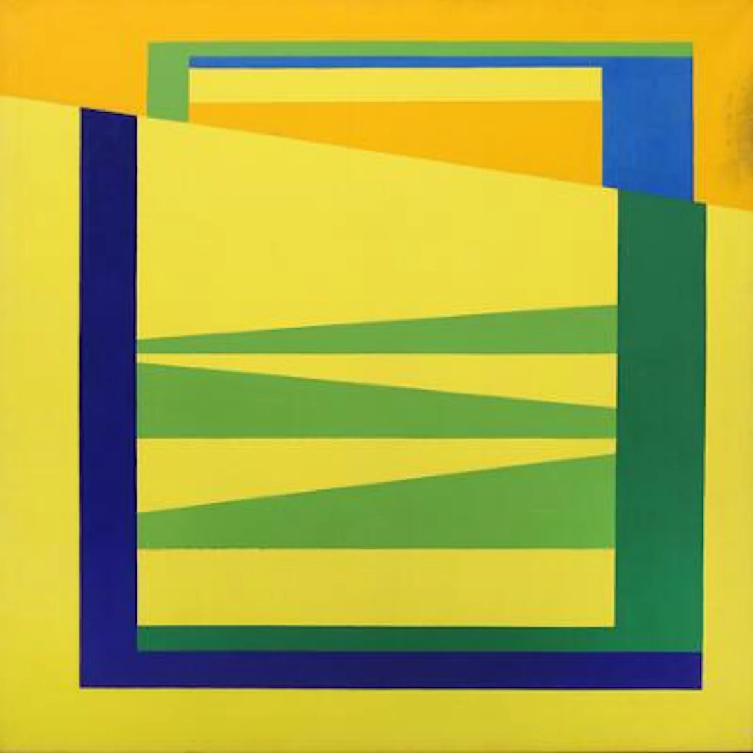 Ib Geertsen: "Deling I", 1974. Signed on the reverse. Oil on canvas.