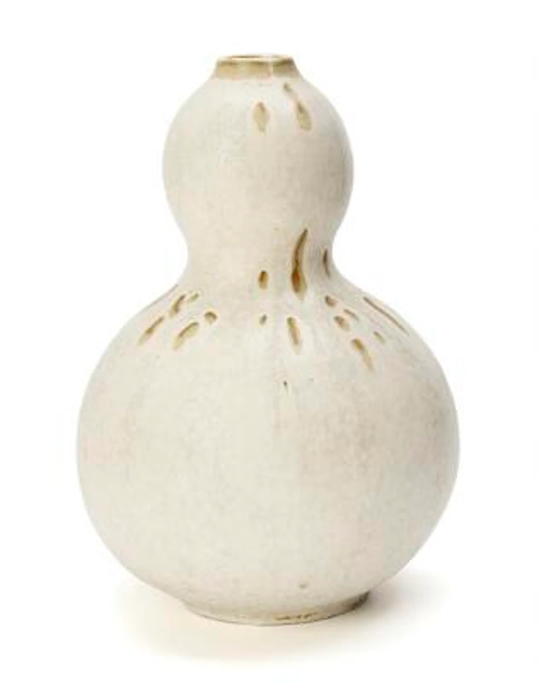 Axel Salto: A calabash-shaped stoneware vase, decorated with Gundestrup