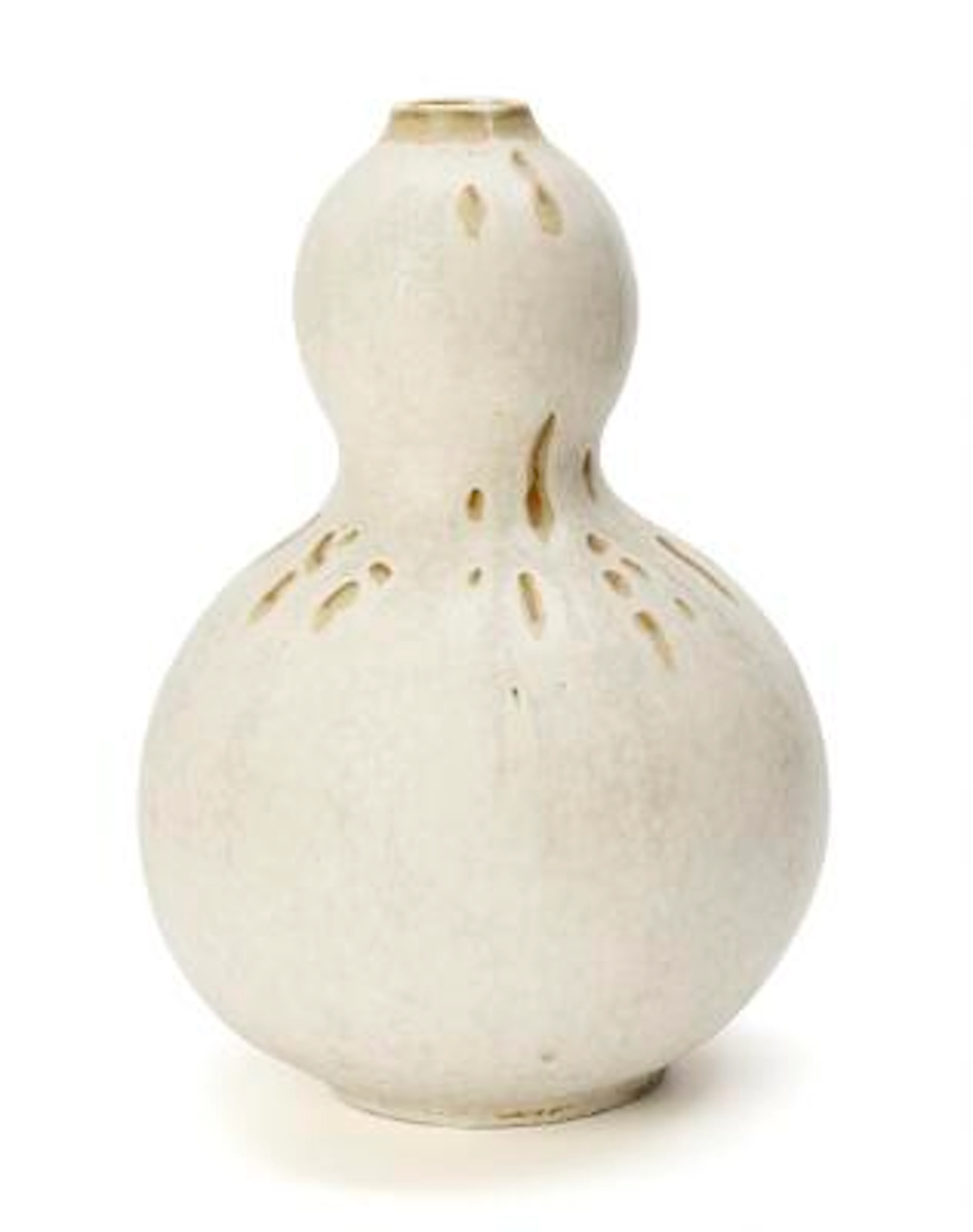 Axel Salto: A calabash-shaped stoneware vase, decorated with Gundestrup