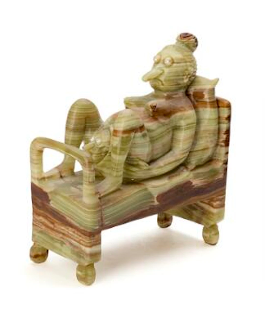 Jes Brinch: Woman in Childbirth. Signed Jes Brinch 2010. Lacquered