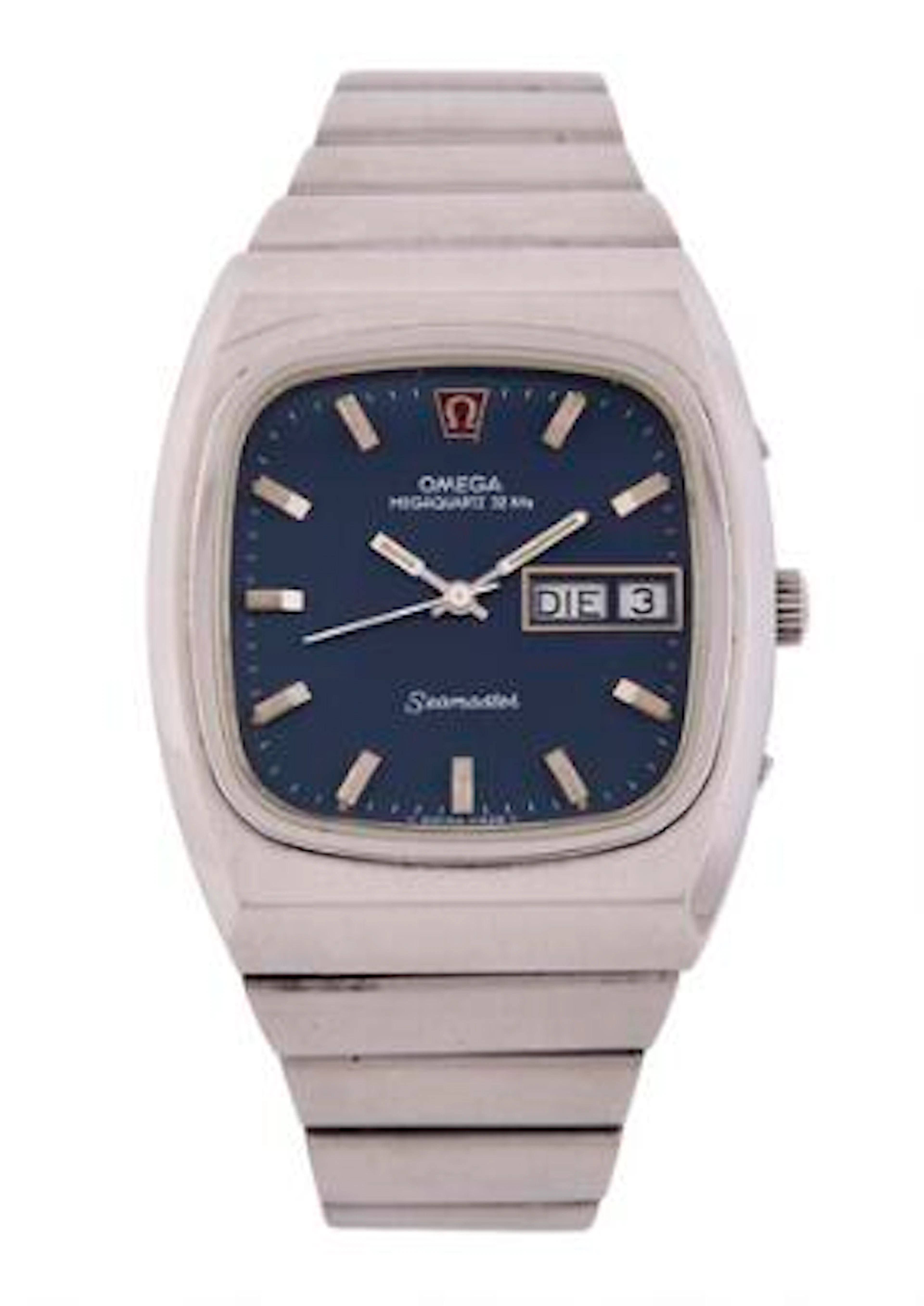 Omega: Seamaster of steel, ref. 196.0023. Megaquartz 32 KHz movement