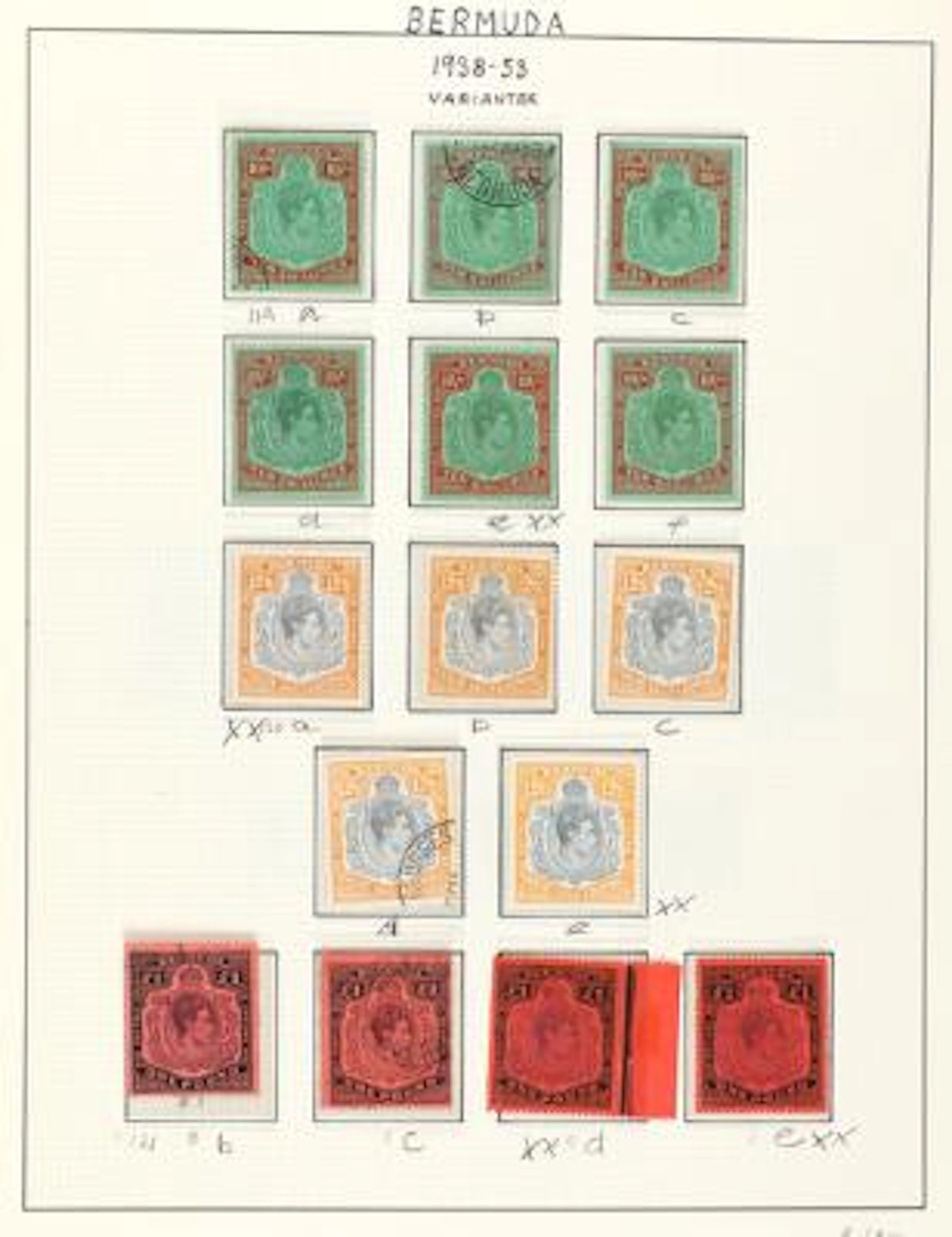 Bermuda. 1865-1980. Very fine and intact collection on albumpages