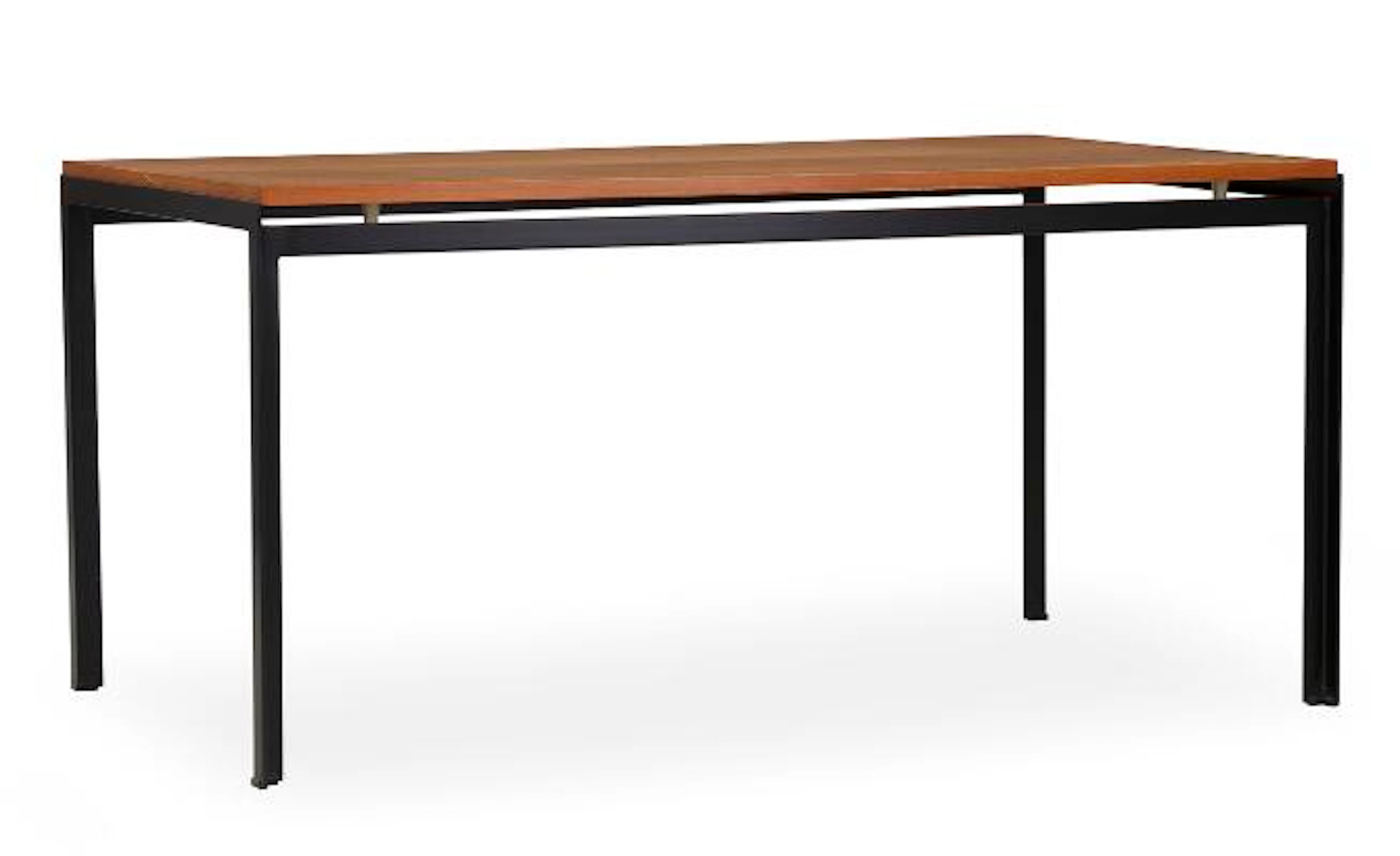 Poul Kjærholm: “Academy table”. Work table with frame of black lacquered