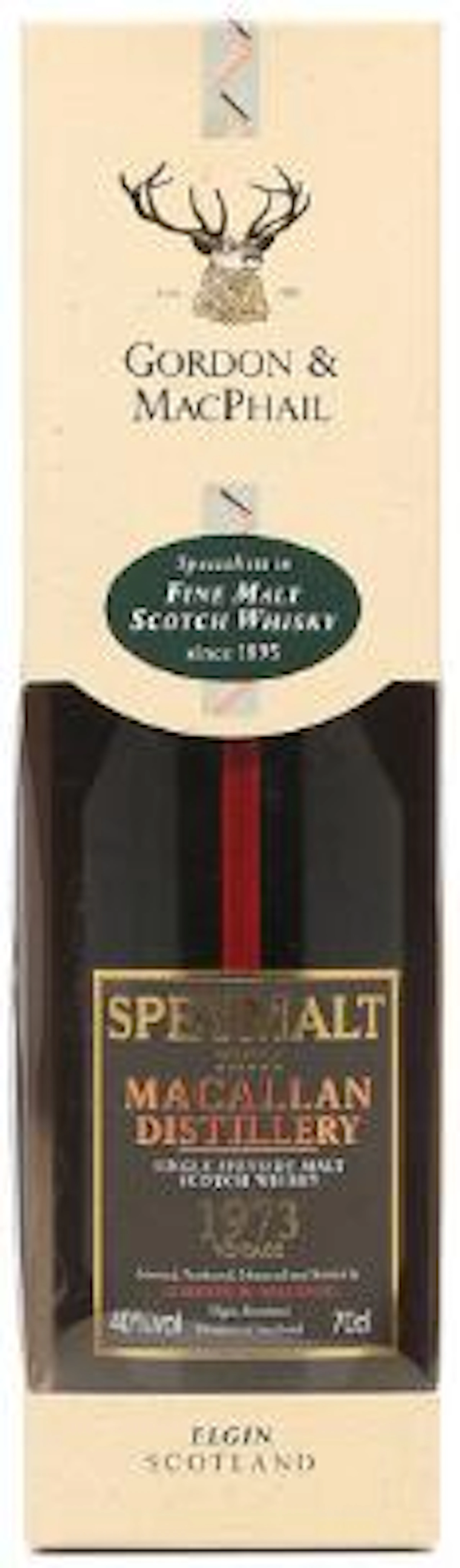 1 bt. Speymalt from Macallan, Vintage 1973, Bottled by Gordon & Macphail