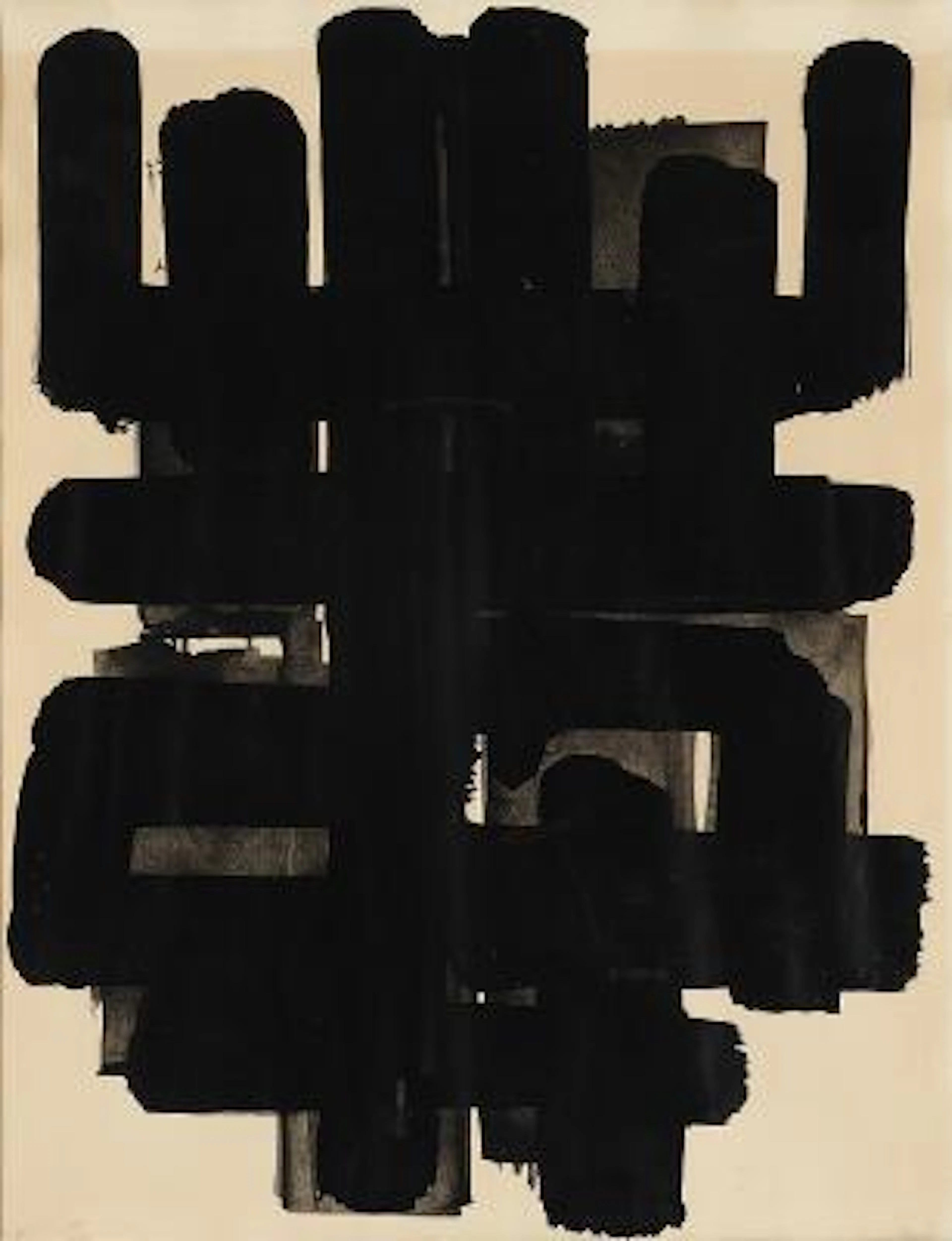 Pierre Soulages, after: "Soulages, gouache et gravures" Galerie Berggruen