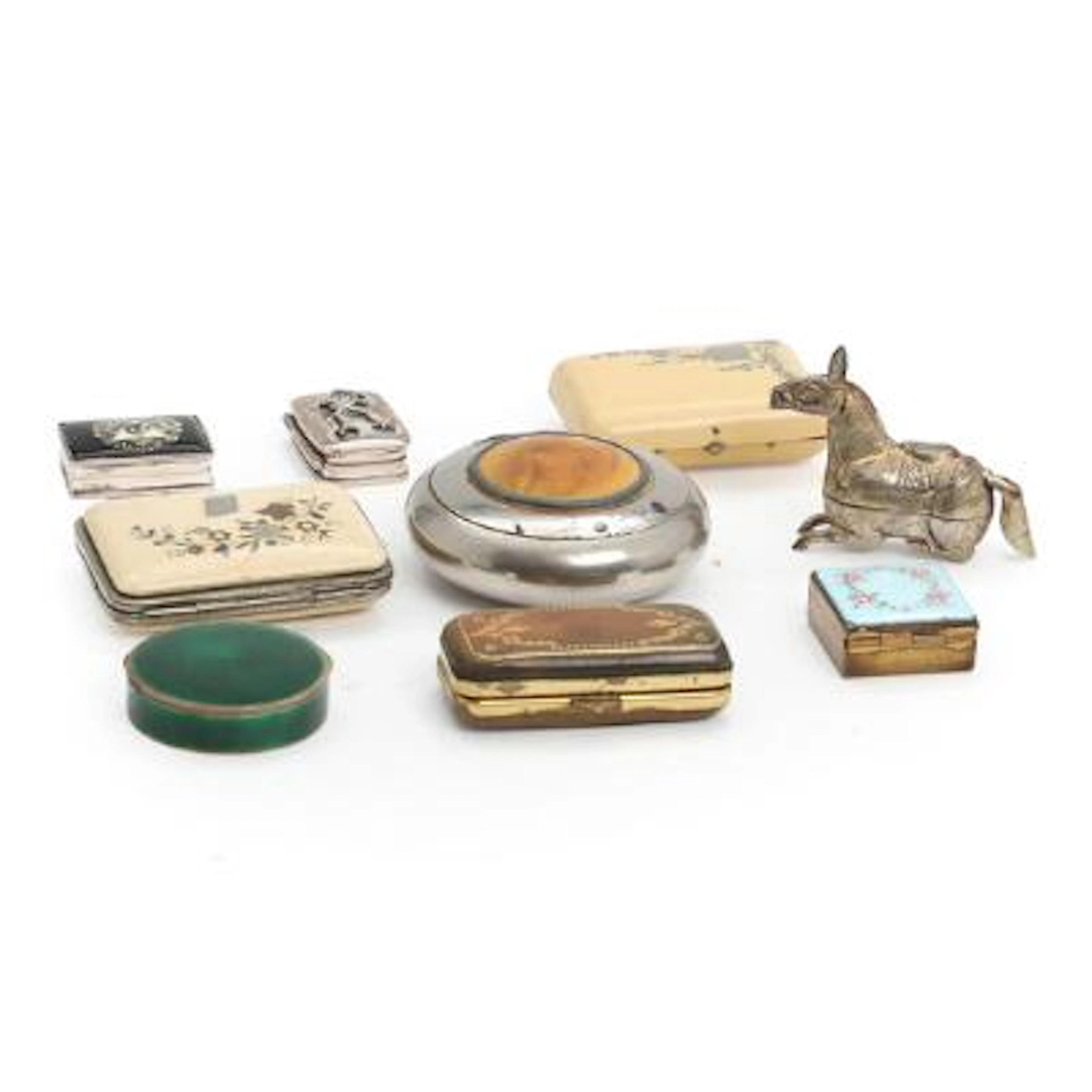 A selection of 19th-20th century silver, sterling silver and bakelite