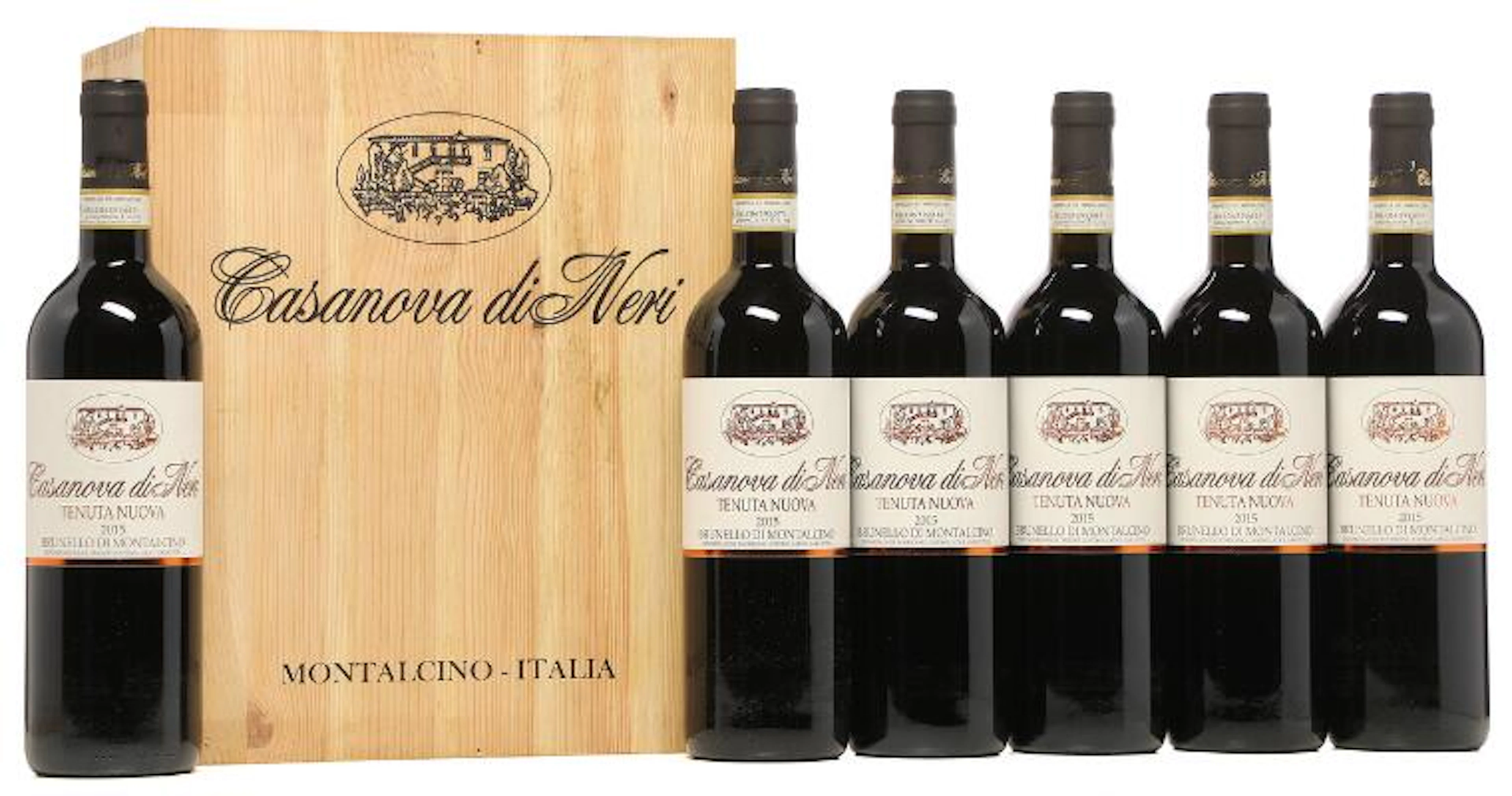 6 bts. Brunello di Montalcino "Tenuta Nuova", Casanova di Neri 2015