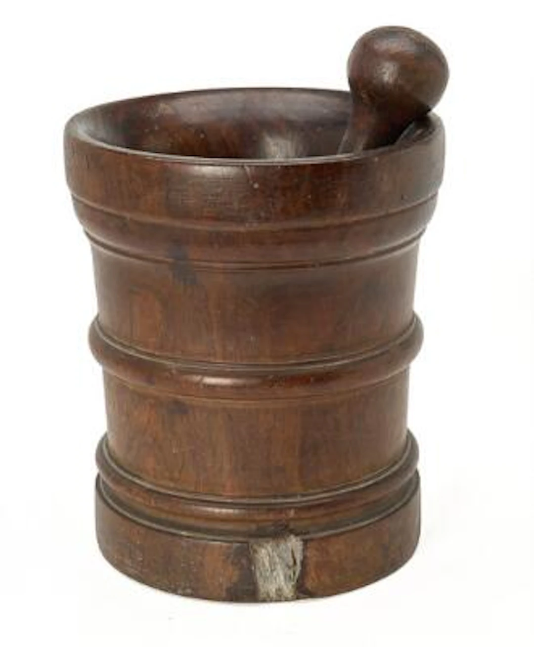 A 19th century pokkenholt mortar and its pestle. – Bruun Rasmussen Auctioneers