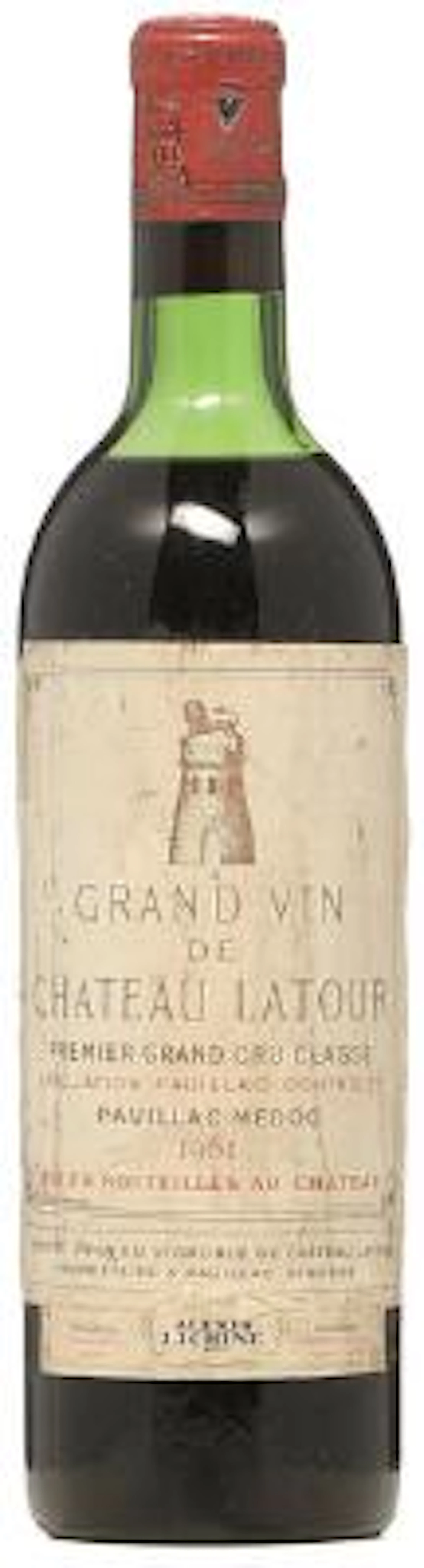 1 bt. Château Latour, Pauillac. 1. Cru Classé 1961 C (ms). – Bruun