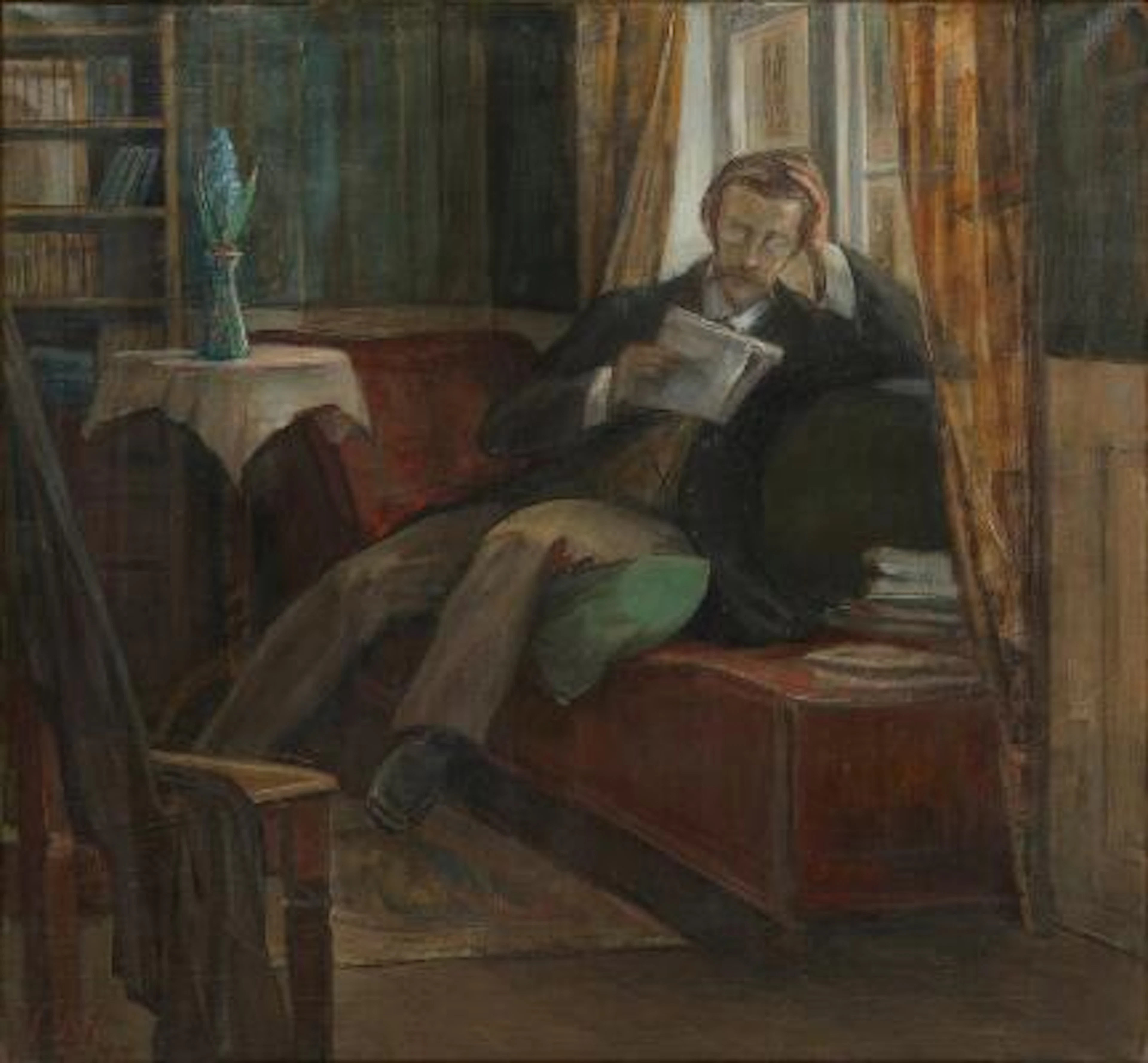 Valdemar Neiiendam: "I. P. Jacobsen in his Study on Ny Adelgade".