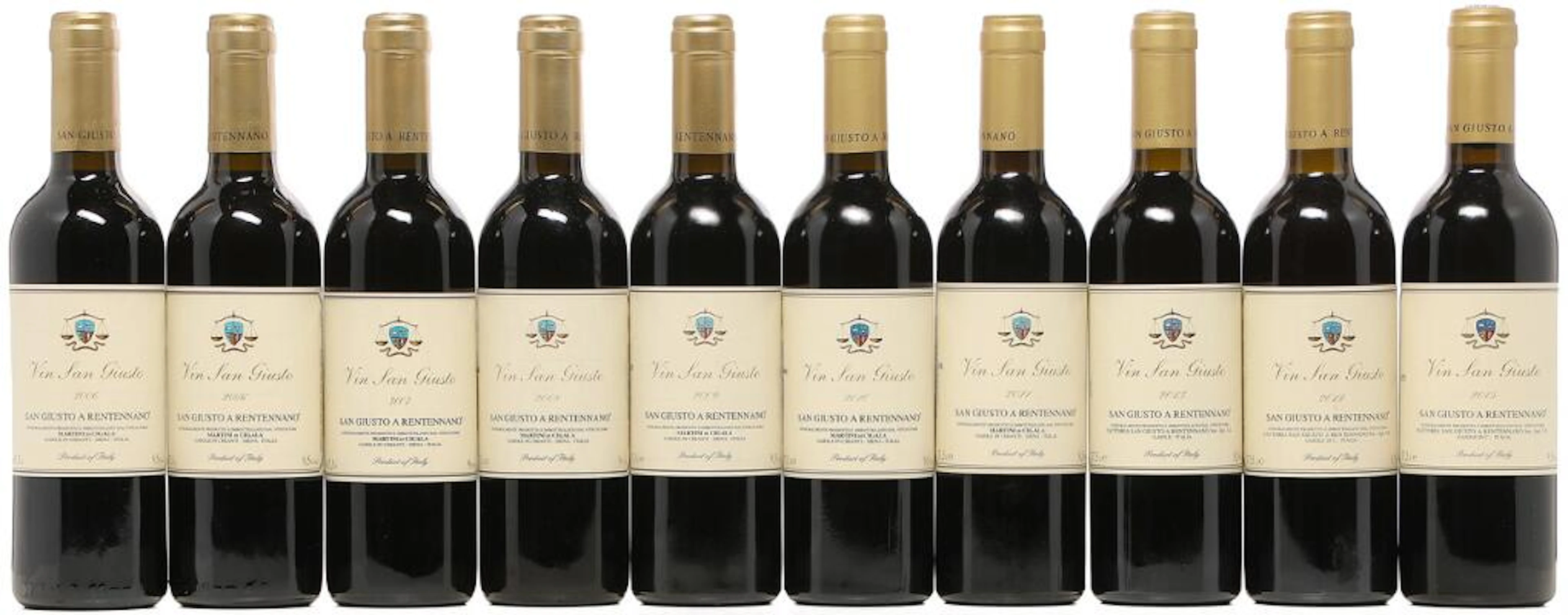 2 bts. ½. Passito Bianco "Vin San Giusto", San Giusto a Rentennano