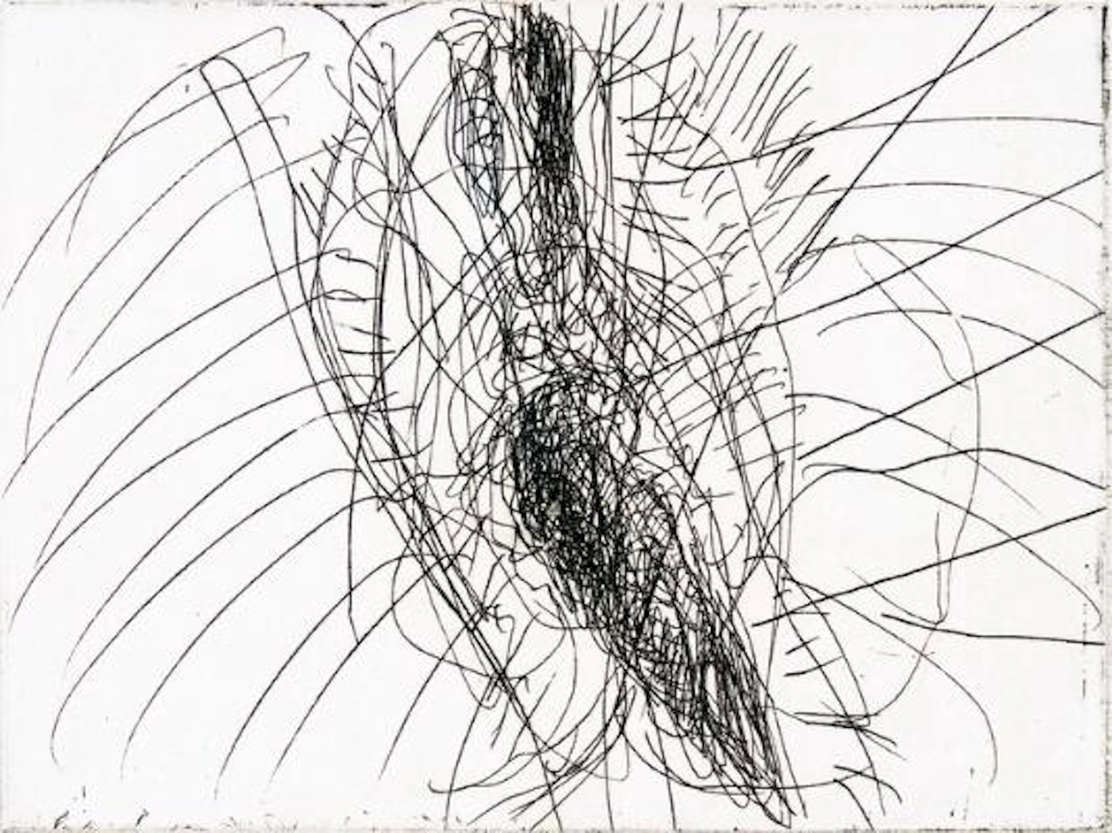Christian Lemmerz: Untitled. Signed Lemmerz 10, 17/20. Engraving.