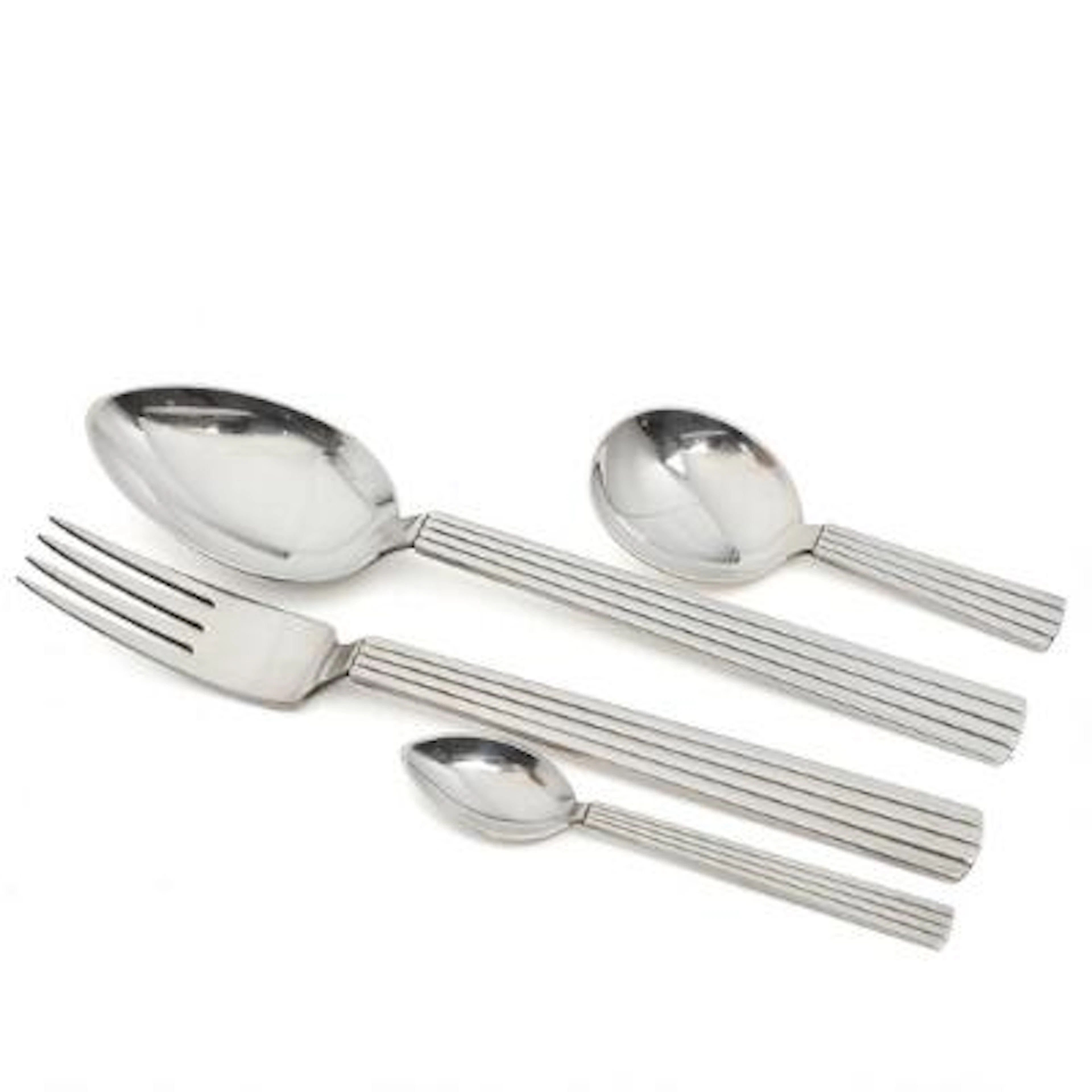 Sigvard Bernadotte: "Bernadotte". Sterling silver flatware. Manufactured