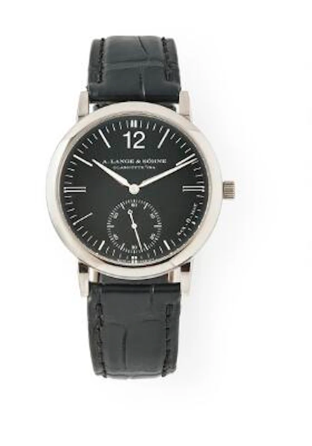 A. Lange & Söhne: Saxonia of 18k white gold, ref. 301.027. Mechanical