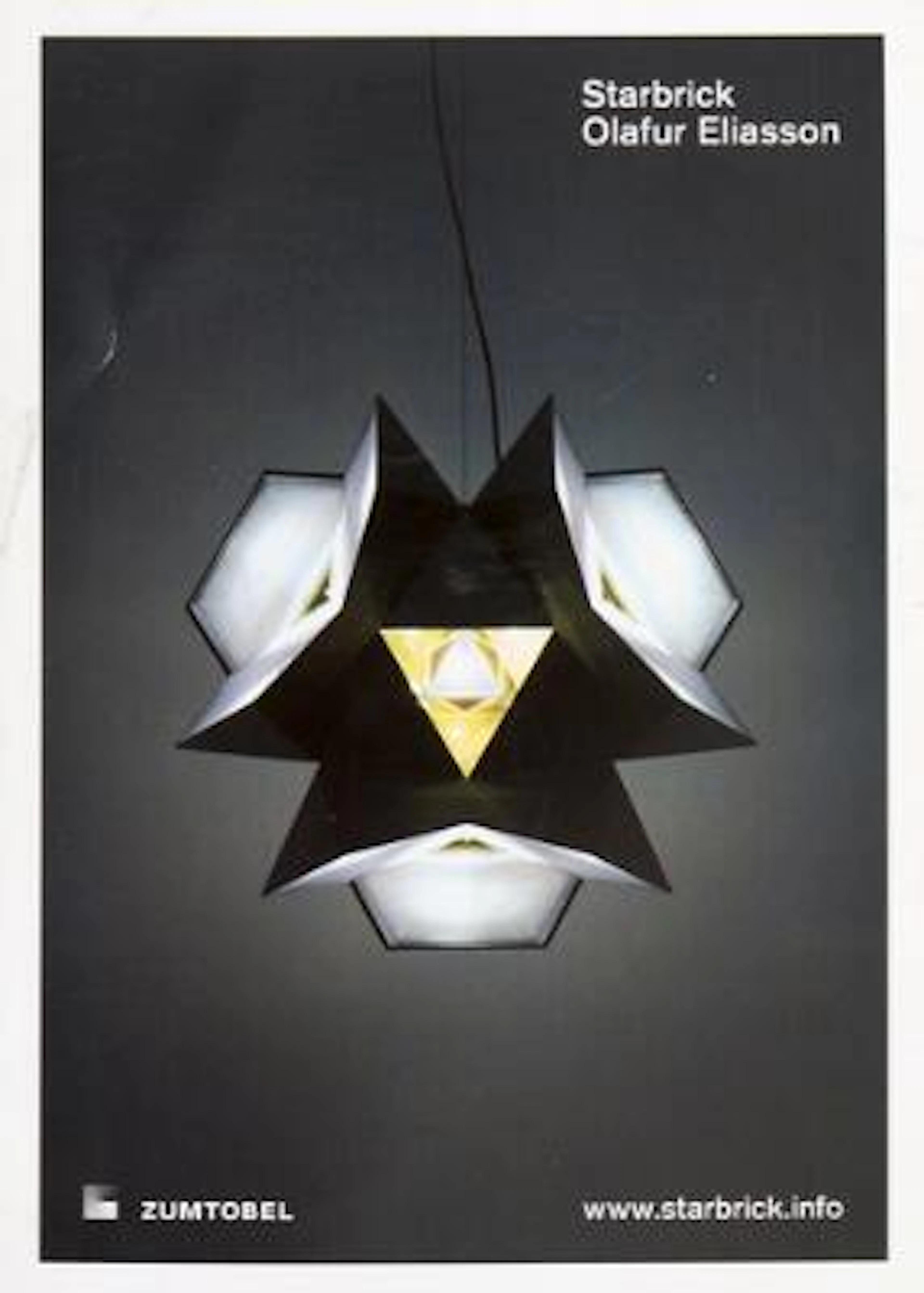 Olafur Eliasson: "Starbrick". Polycarbonate lampe with LED lights.