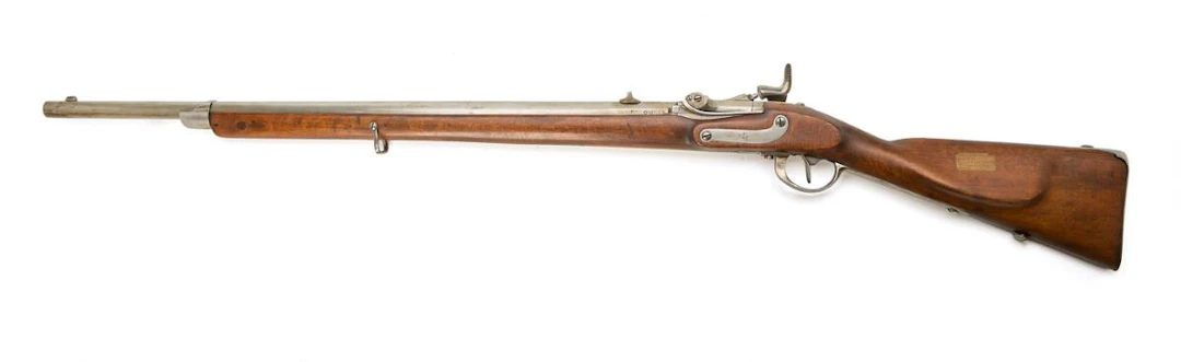 Short Austrian iron mounted Lorentz rifle M/1854/67 no. 400 in caliber