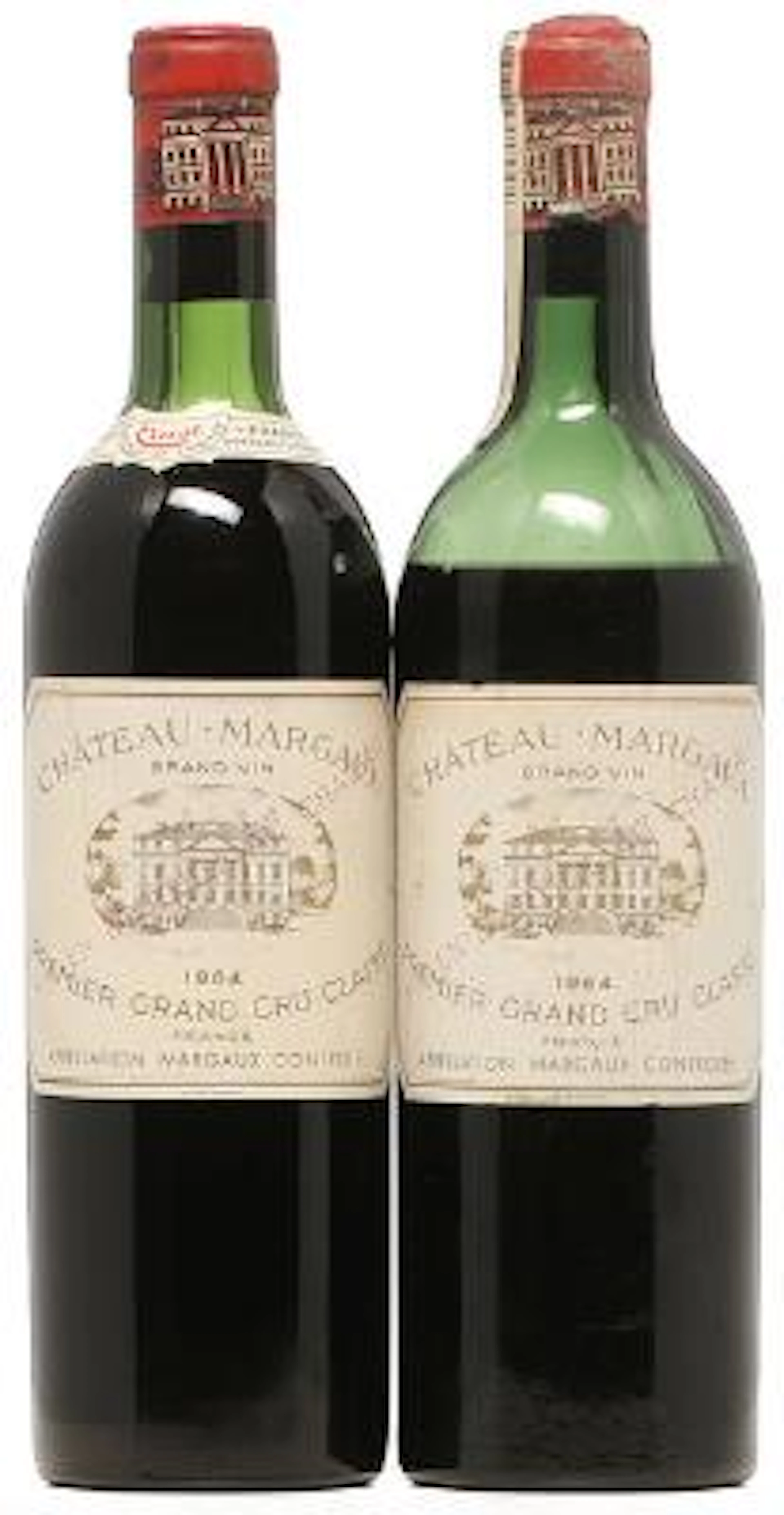 1 bt. Château Margaux, Margaux. 1. Cru Classé 1964 B (ts/us). etc.