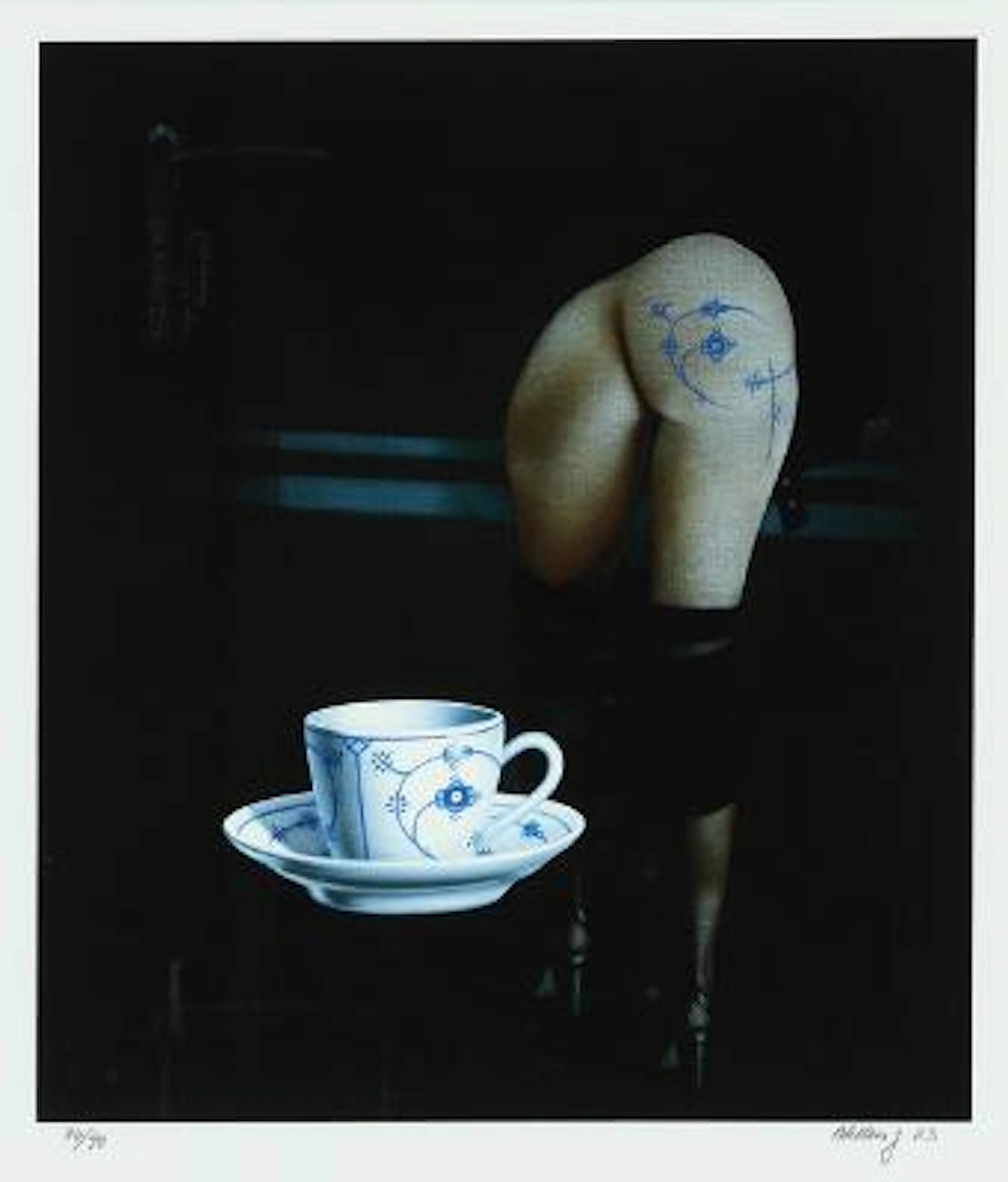 Ole Ahlberg: Untitled. Signed Ahlberg 03, 30/90. Lithograph in colours.